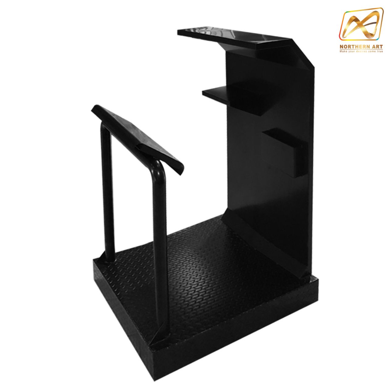 โพเดียมรปภ. เหล็กรุ่น GR-03 ขนาด (W) 85 x (L) 85 (H) 135 ซม. พร้อมช่องใส่เอกสาร ขนาดA4 พื้นเหล็กลายกันลื่น แข็งแรงทนทาน ( สั่งผลิตสีที่ต้องการได้)