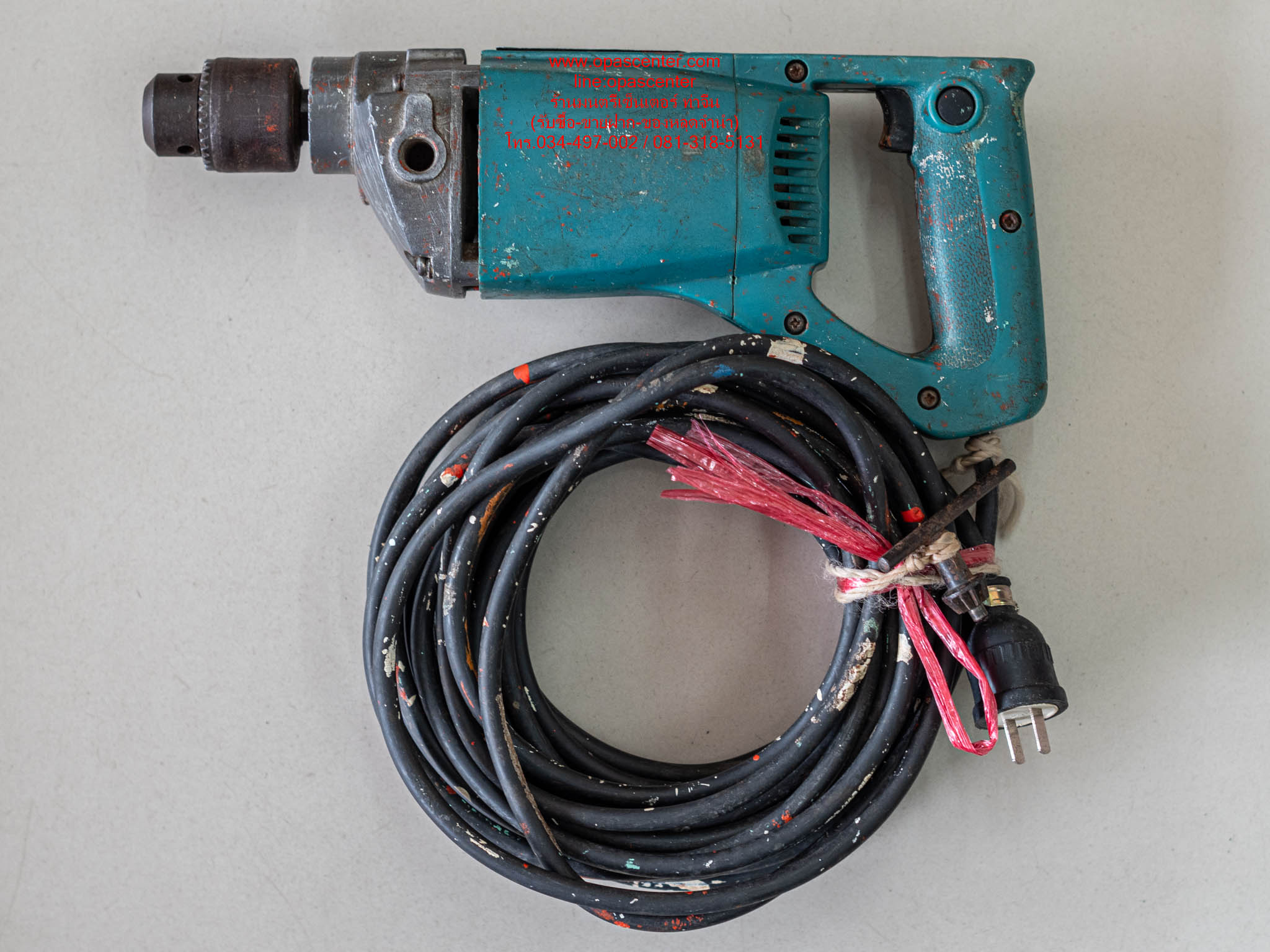 สว่านไฟฟ้า 13mm (1/2") รุ่น 6300NB ยี่ห้อ Makita (JP) DRILL 550W สายไฟยาว มือสอง สภาพดี