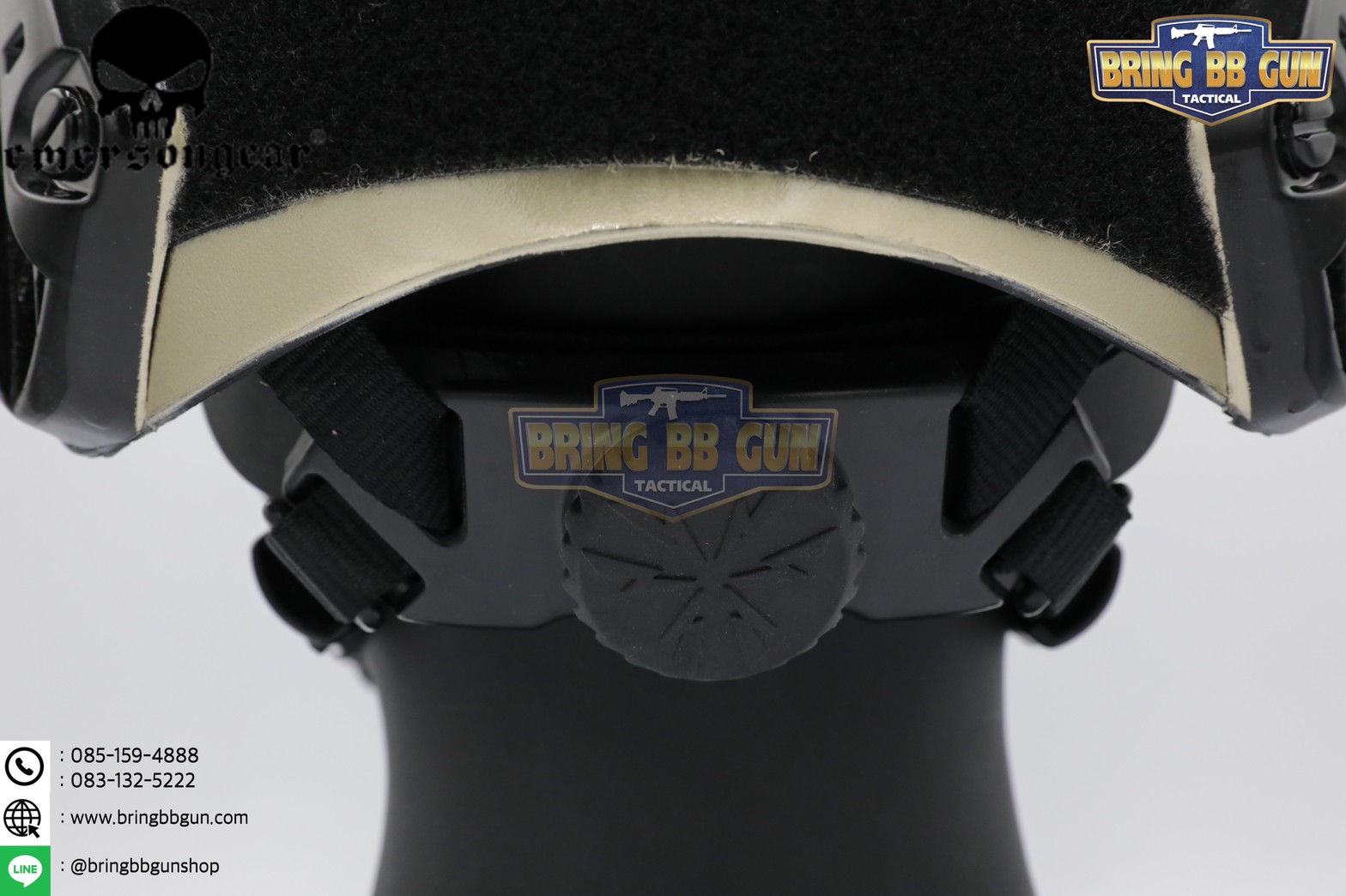 หมวกฟาส ยี่ห้อ Emerson รุ่นปรับท้ายทอยได้ (Fast Helmet BJ Type) สีทอง-ดำ