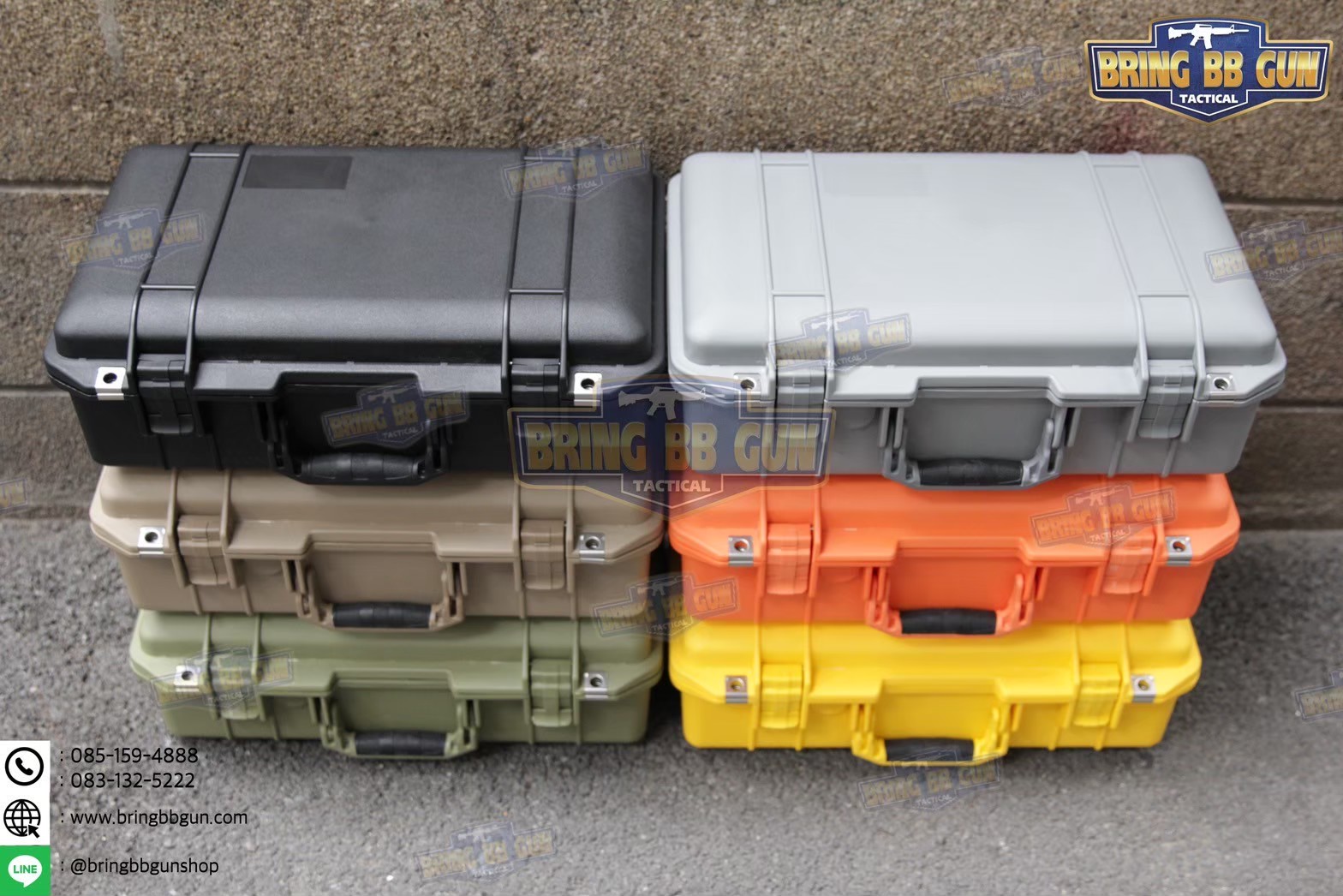 กล่องปืน B4 ขนาดภายนอก : 49*32*18 cm. ขนาดภายใน : 46.2*26.5*10.5 cm.