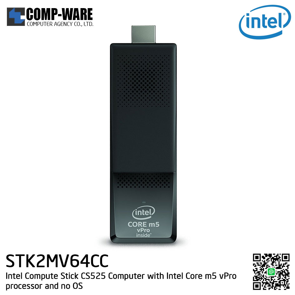 Intel® Compute Stick STK2MV64CC - CS525 Computer with Intel Core m5 vPro processor and no OS (BLKSTK2MV64CC)