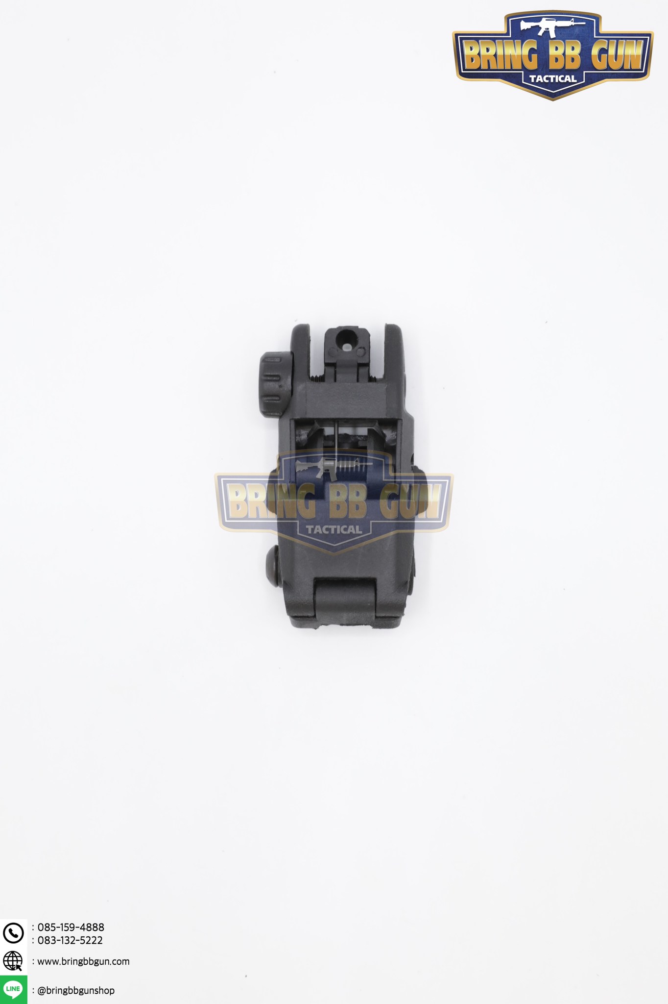 ศูนย์หน้า-หลังพับได้แบบพลาสติก ทรงMagpul รุ่น MBUS