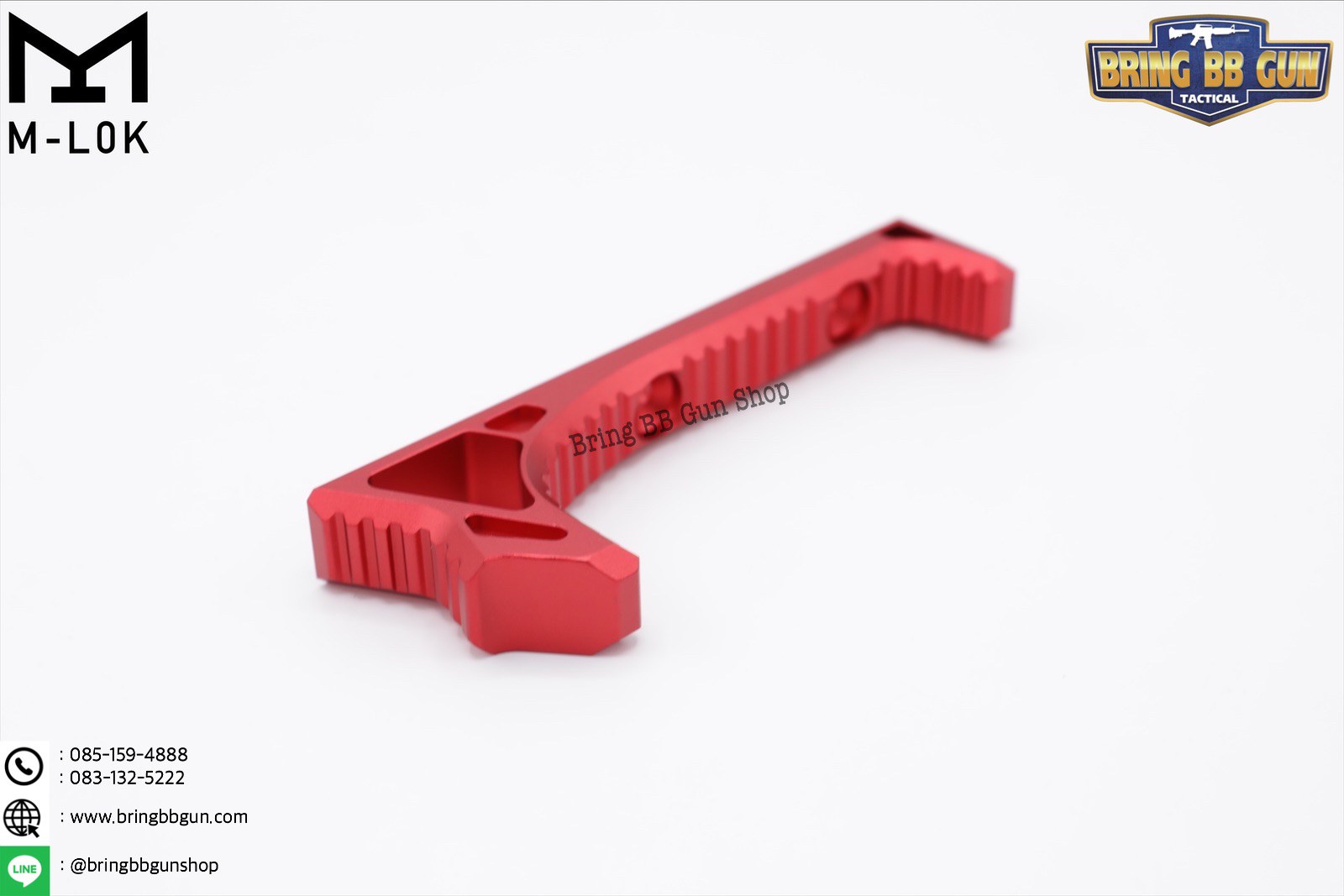 กริ๊ปมือหน้า ยี่ห้อ Castellan รุ่น Curve Foregrip CNC M-Lok (ใช้ได้กับชุดหน้าระบบราง M-Lock เท่านั้น)