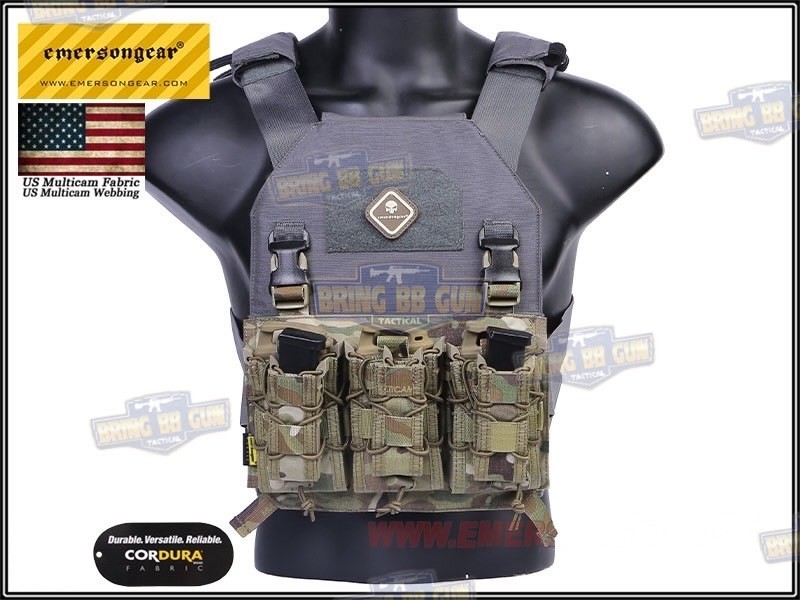 เพ้าแม็กกาซีน5.56พร้อมเพ้าแม็กกาซีนปืนสั้น ระบบ Velcro Front Panel ขนาดก้ามปู 3.5cm. (1 inch) ยี่ห้อ Emerson