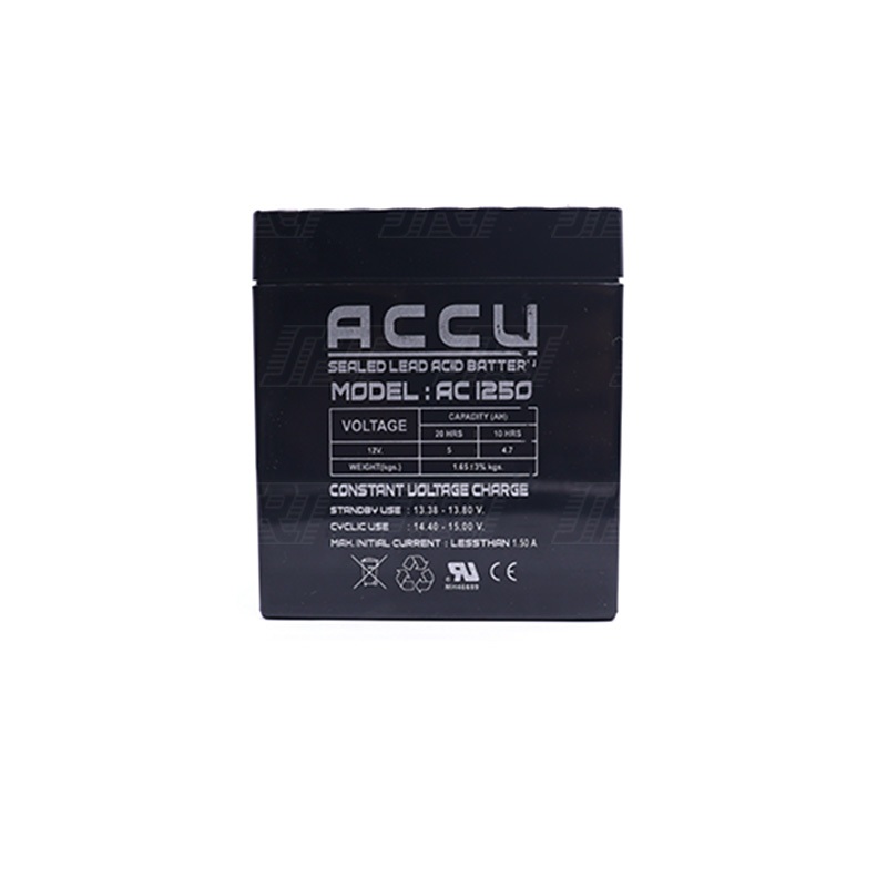 ACCU แบตเตอรี่แห้ง สำรองไฟ | 99-01-0236 | AC-1250 (12V5A) | ACCU Battery | แบต UPS/ไฟฉุกเฉิน/ระบบเตือนภัย