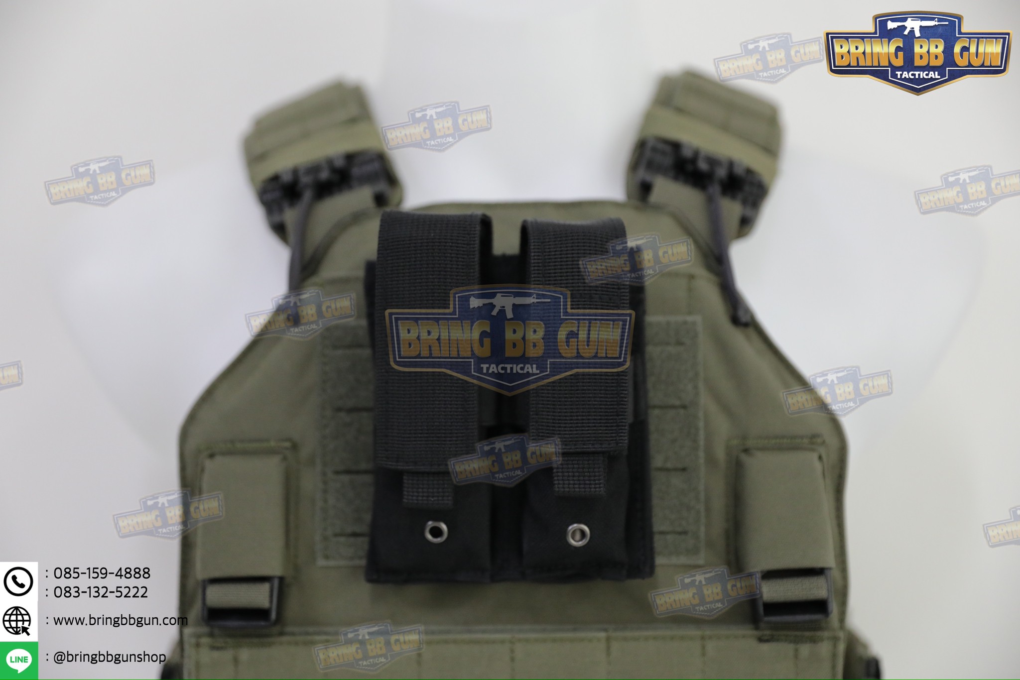 เพ้าแม็กกาซีนเดี่ยว ยี่ห้อ Amomax รุ่น ปืนสั้น (Fabric Magazine Pouch)