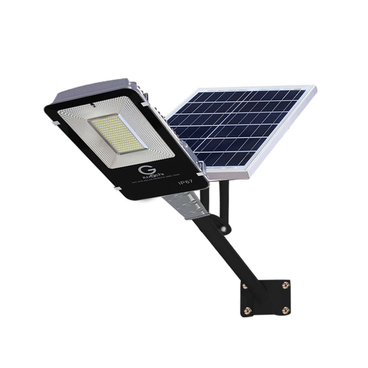 IWC-STR-SOLAR+LEG+REMOTE-100W โคมไฟถนน โซล่าเซลล์ พร้อมรีโมท