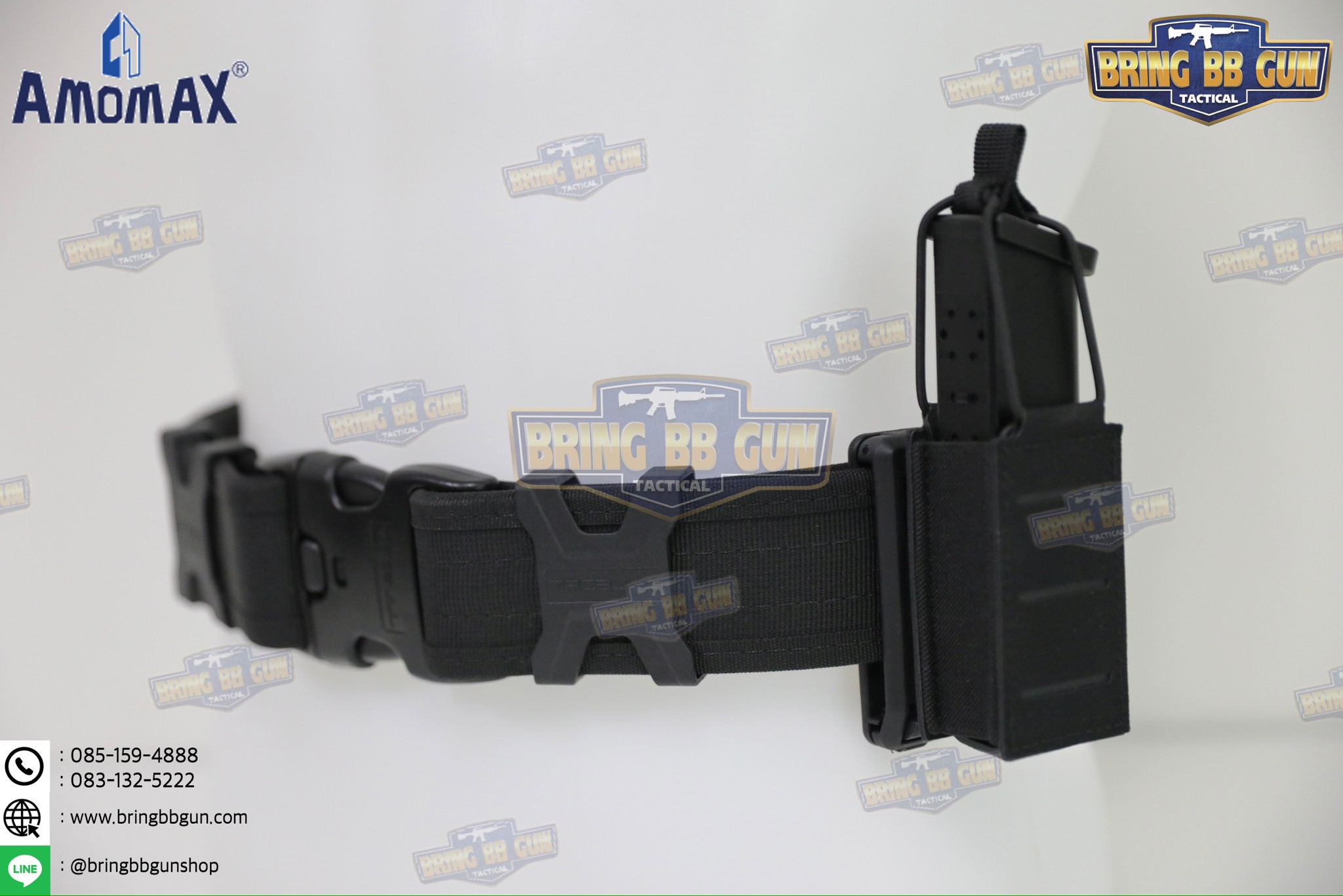 เพ้าแม็กกาซีนเดี่ยว ยี่ห้อ Amomax รุ่น ปืนสั้น (Fabric Magazine Pouch)