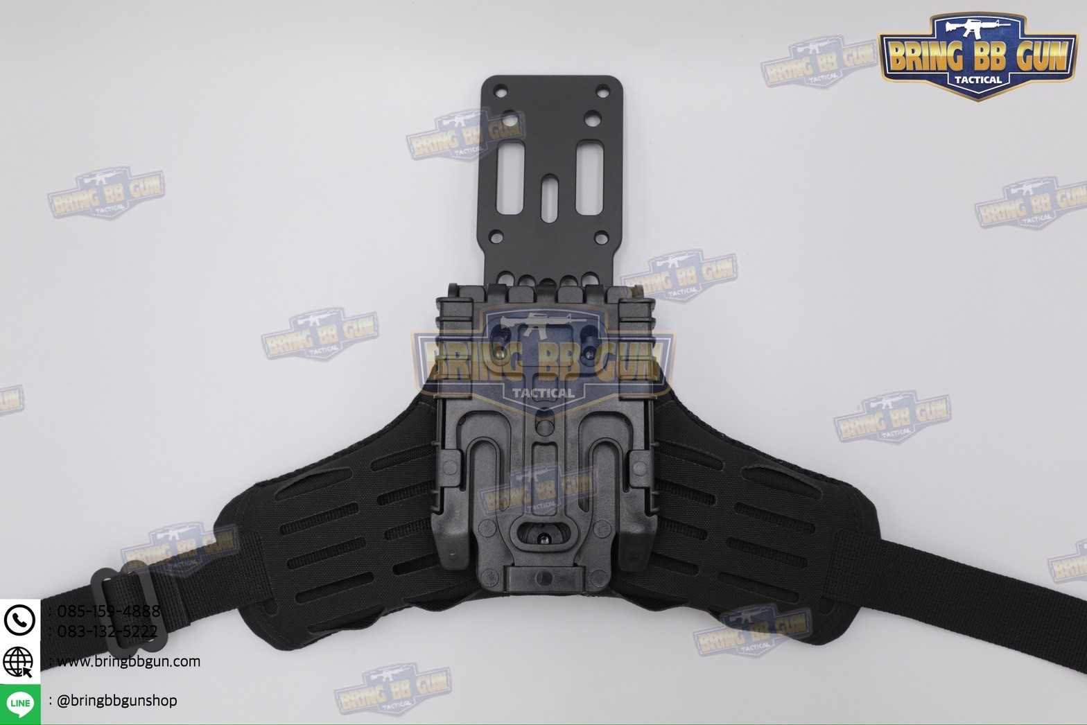 ชุดเซ็ทเพลทโหลดต่ำ CNC + ปลดไวก้ามปู + สายรัดต้นขาแบบนวม เพลทโหลดต่ำ CNC (เพลทลดต่ำ CNC) (เพลท CNC) สายรัดต้นขา แบบนวม (ARC RTI DUTY Mount Accessory) ปลดไวก้ามปู (Quick Locking System) (Modular Holster Adapter) (MHA)