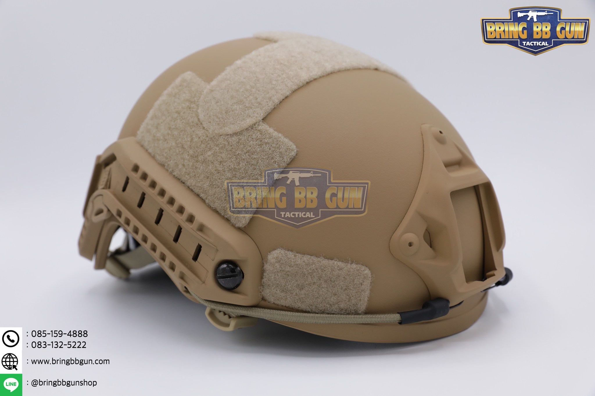 หมวก Fast ปรับท้ายทอยได้(หมวกฟาส) (Fast Helmet MH type) รุ่น Upgrade Version No holes ปรับรัดท้ายทอย