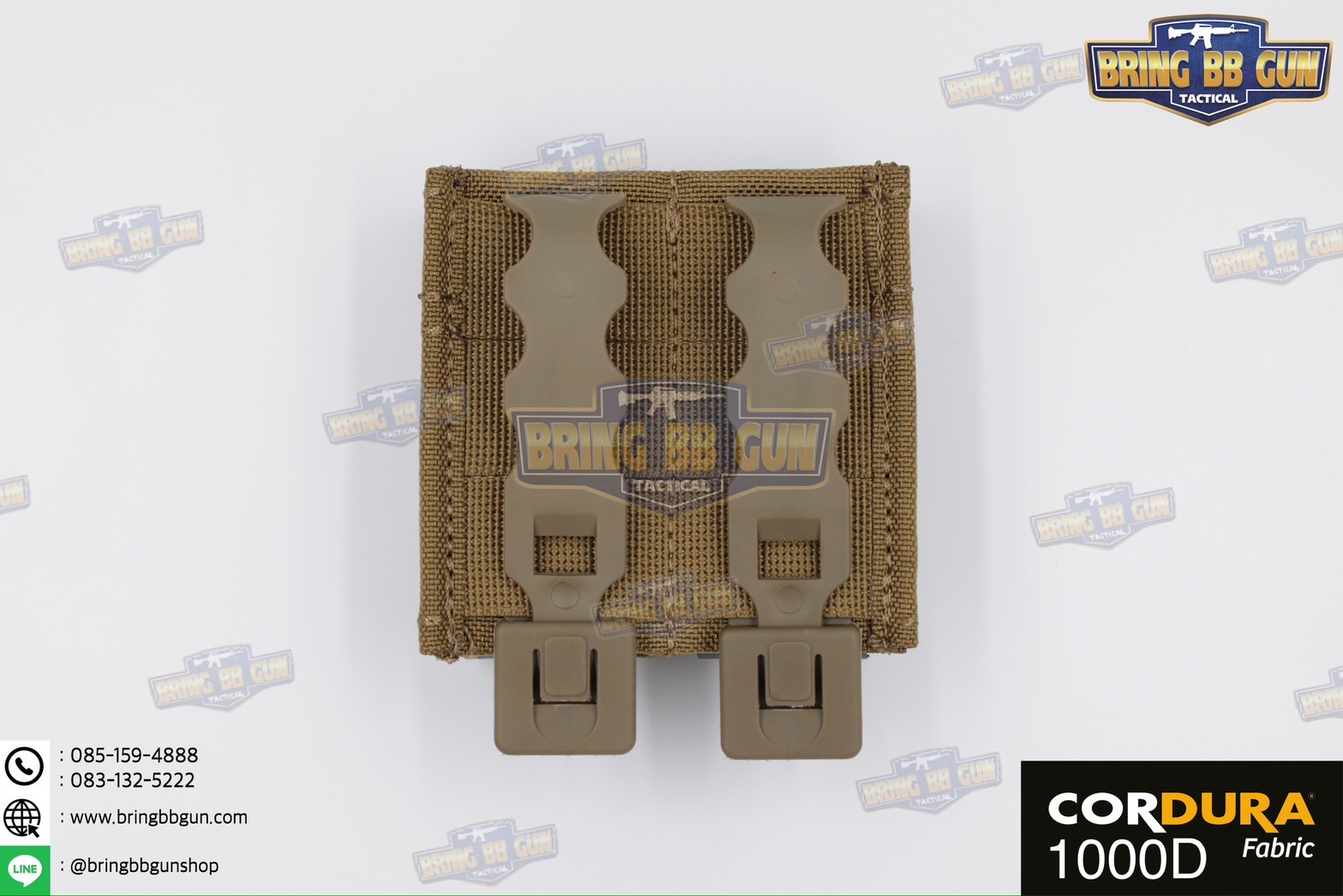 เพ้าแม็กกาซีนปืนสั้นแบบคู่ ทรง ESS รุ่น 9mm. (ซองแม็กกาซีนแบบคู่ ESS รุ่น 9mm.) (FAST 9mm. Double Soft Pouch)