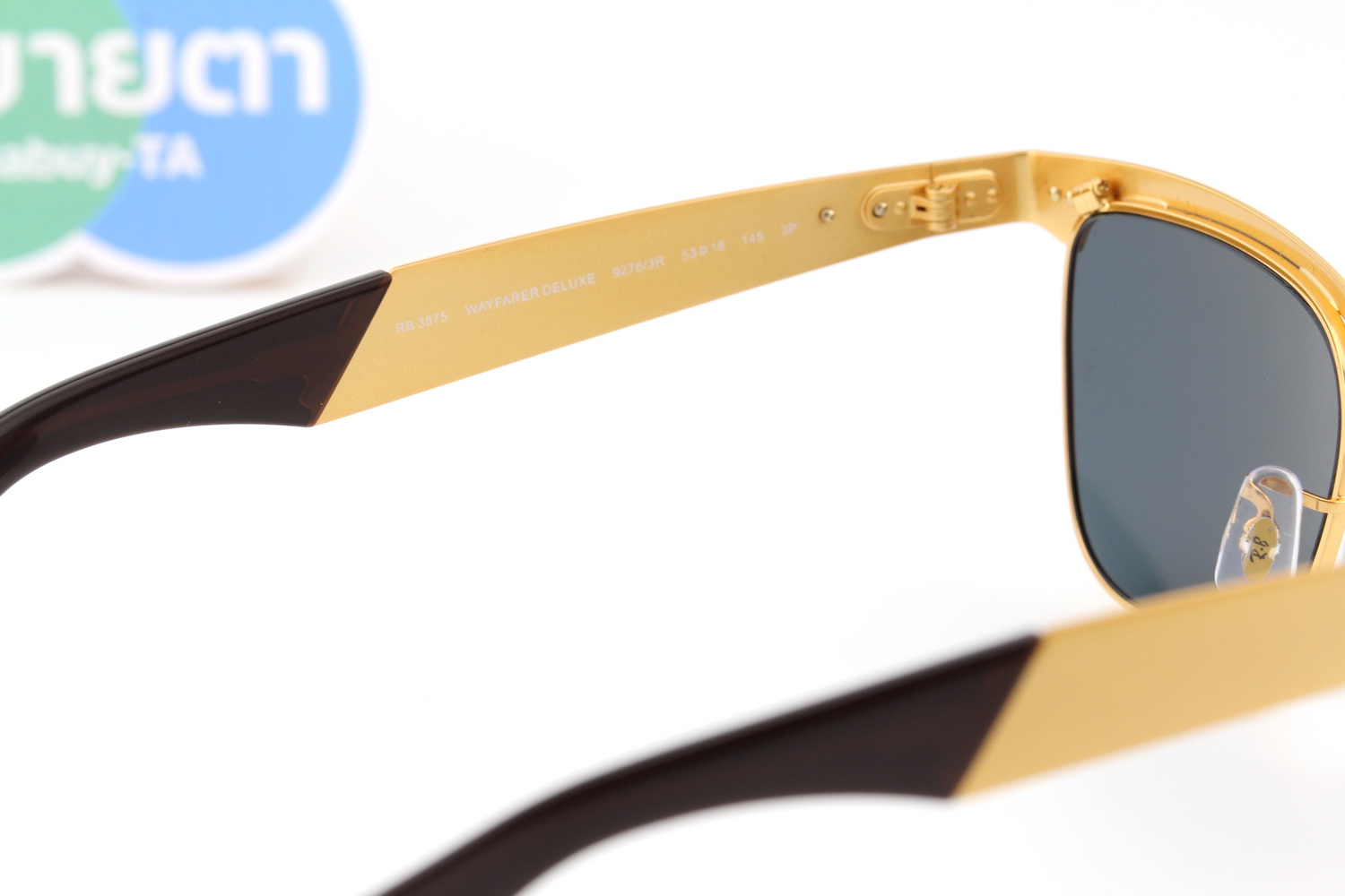 RayBan Wayfarer Deluxe RB3875 92763R Polarized Lens