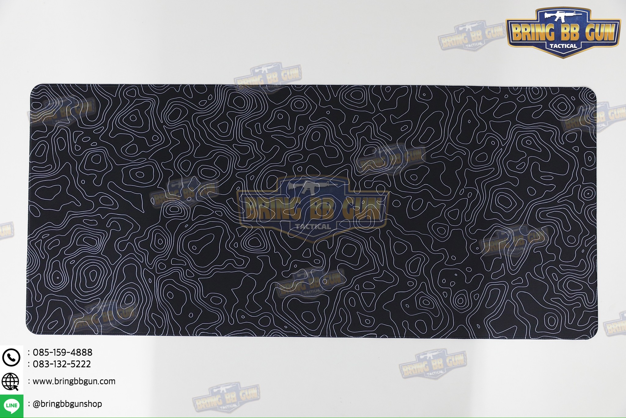 แผ่นยางรองอเนกประสงค์ ลายแผนที่เส้นชันความสูง แผ่นรองเม้าส์ (Topographic Map Camo Mouse Pad) (Mouse Pad) (Contour Map)