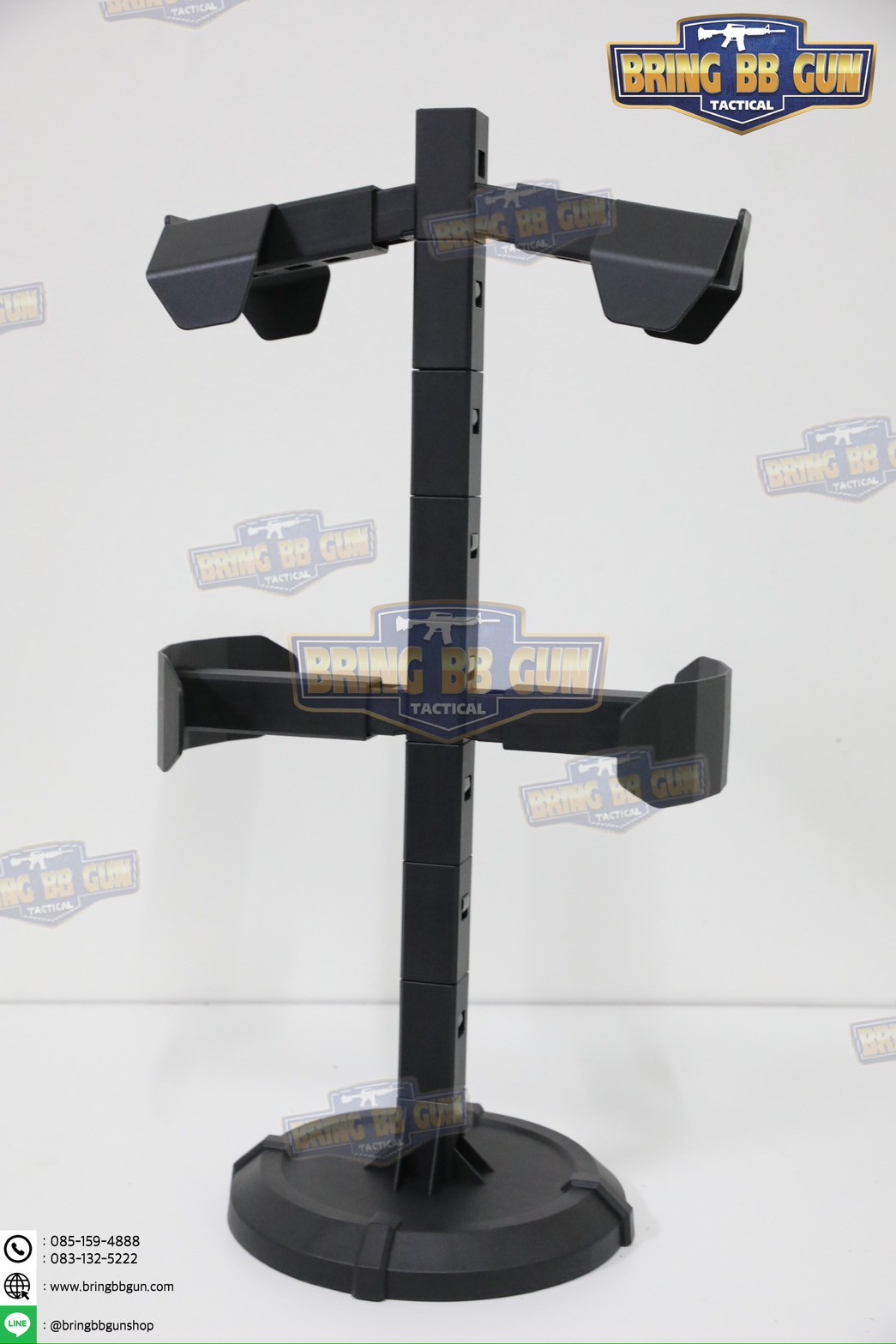 แท่นวางหมวก-เสื้อเวส-เข็มขัด (เสาแขวนหมวก-เสื้อเวส-เข็มขัด) (ที่แขวนอเนกประสงค์) (Equipment Display Stand)