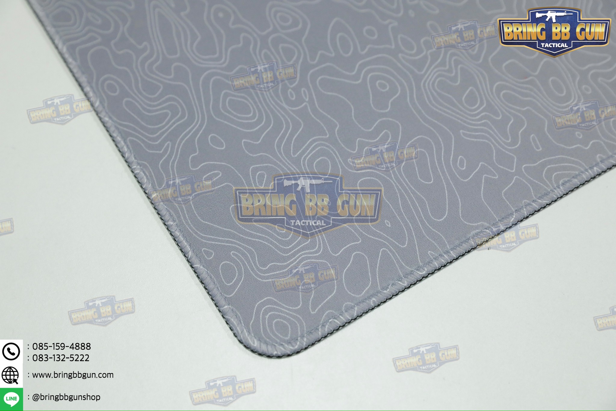 แผ่นยางรองอเนกประสงค์ ลายแผนที่เส้นชันความสูง แผ่นรองเม้าส์ (Topographic Map Camo Mouse Pad) (Mouse Pad) (Contour Map)