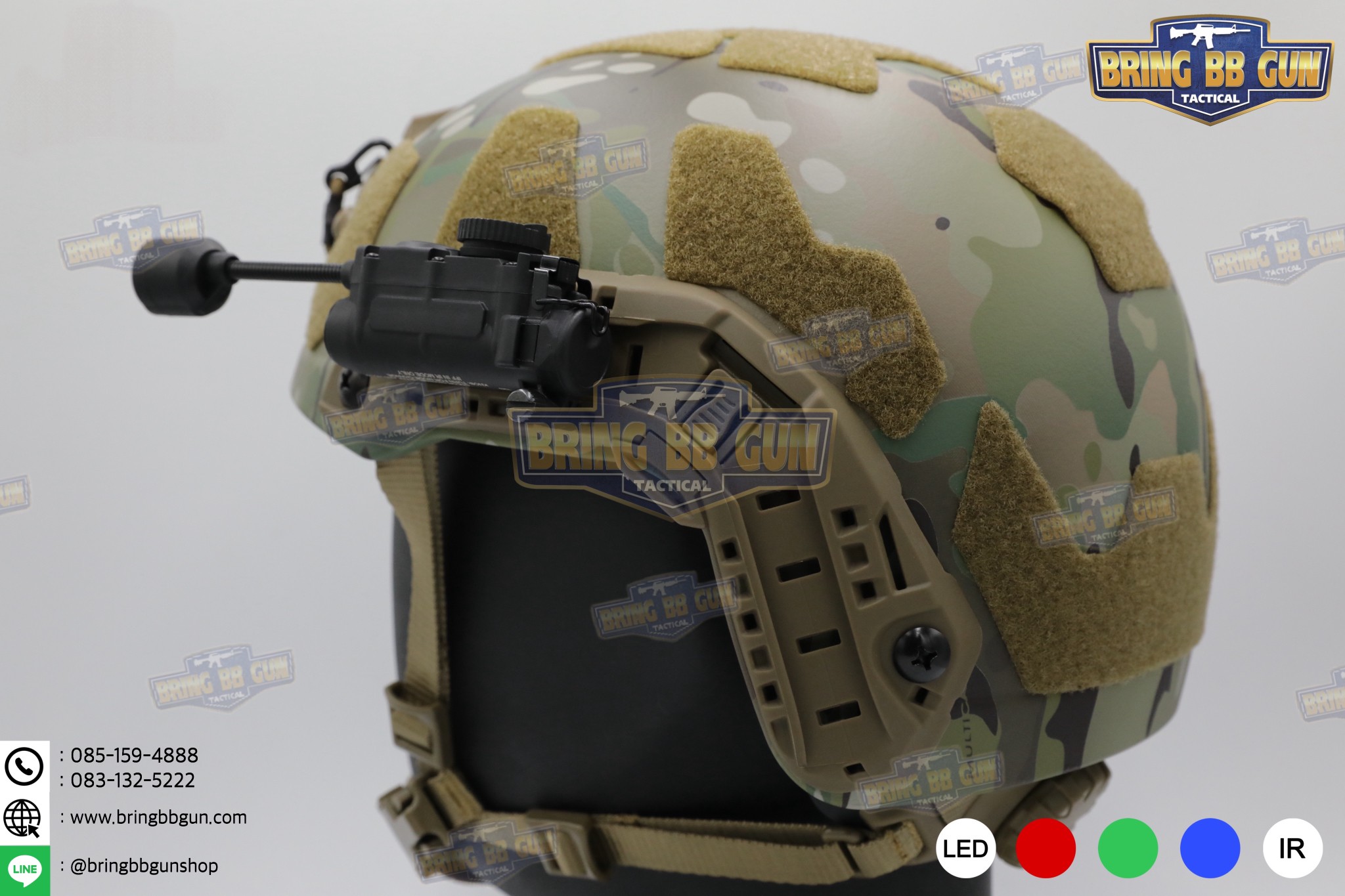 ไฟฉายติดหมวก Sidewinder Stalk (Military Helmet Light System with Flexible Stalk) (ไฟฉายติดหมวกทรงStreamlight)