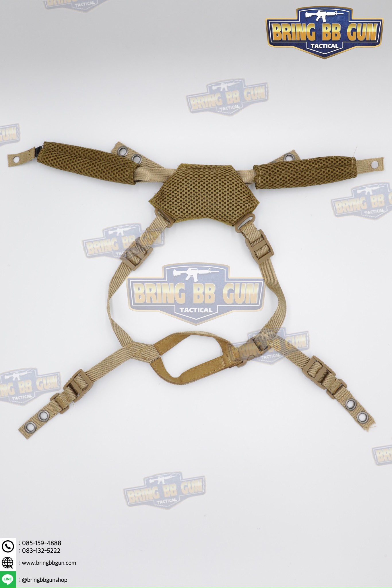 สายรัดคางปรับได้ ทรง EXFIL 3.0 (Exfil Helmet Boltless FIT Retention System) (EXFIL Tactical Helmet Suspension Hanging Strap BOA System Strap) (Team Wendy)