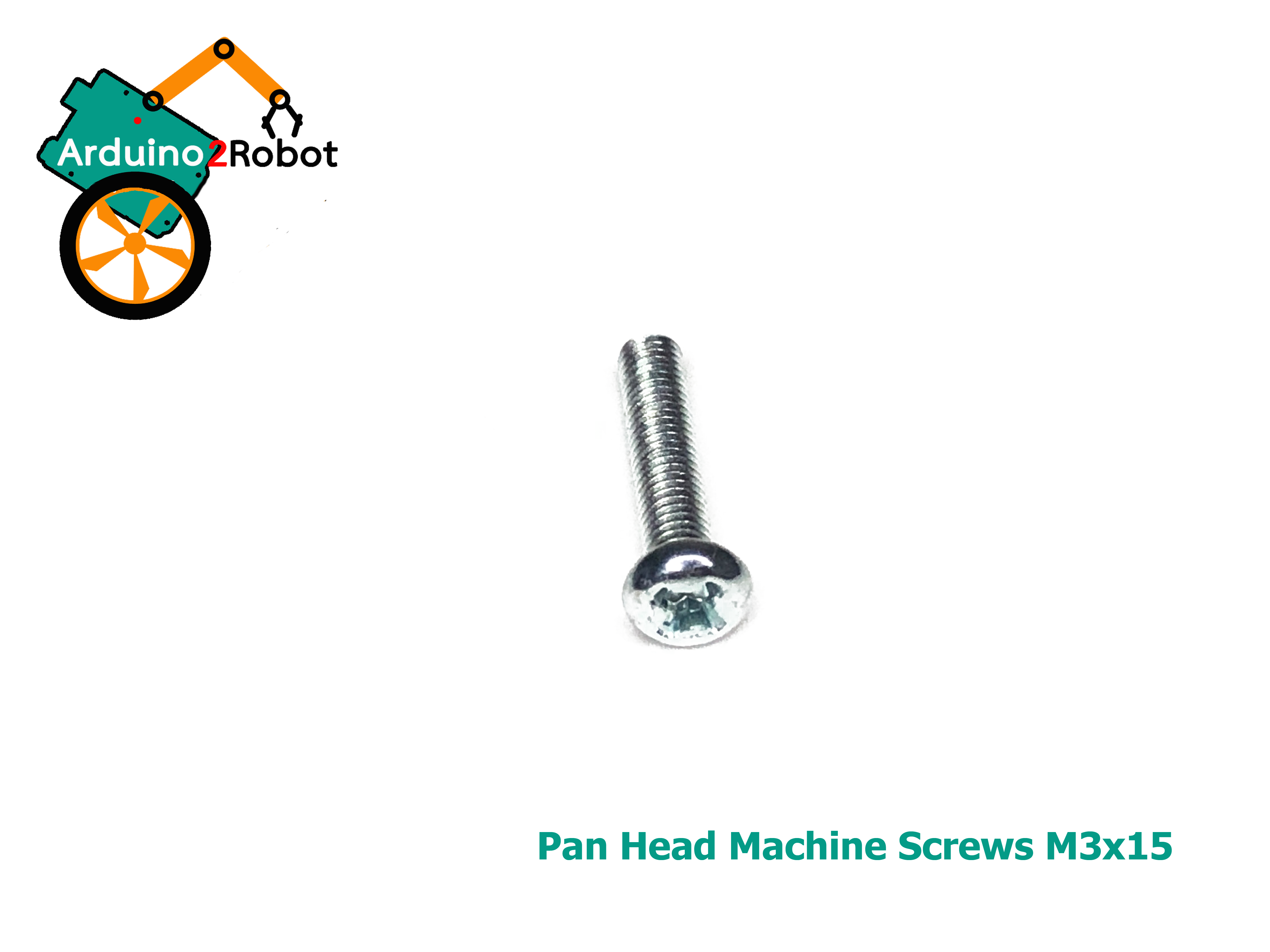 สกรูหัวแฉกเหล็ก M3x15 ความยาวเกลียว 15 mm (pan head machine screw)