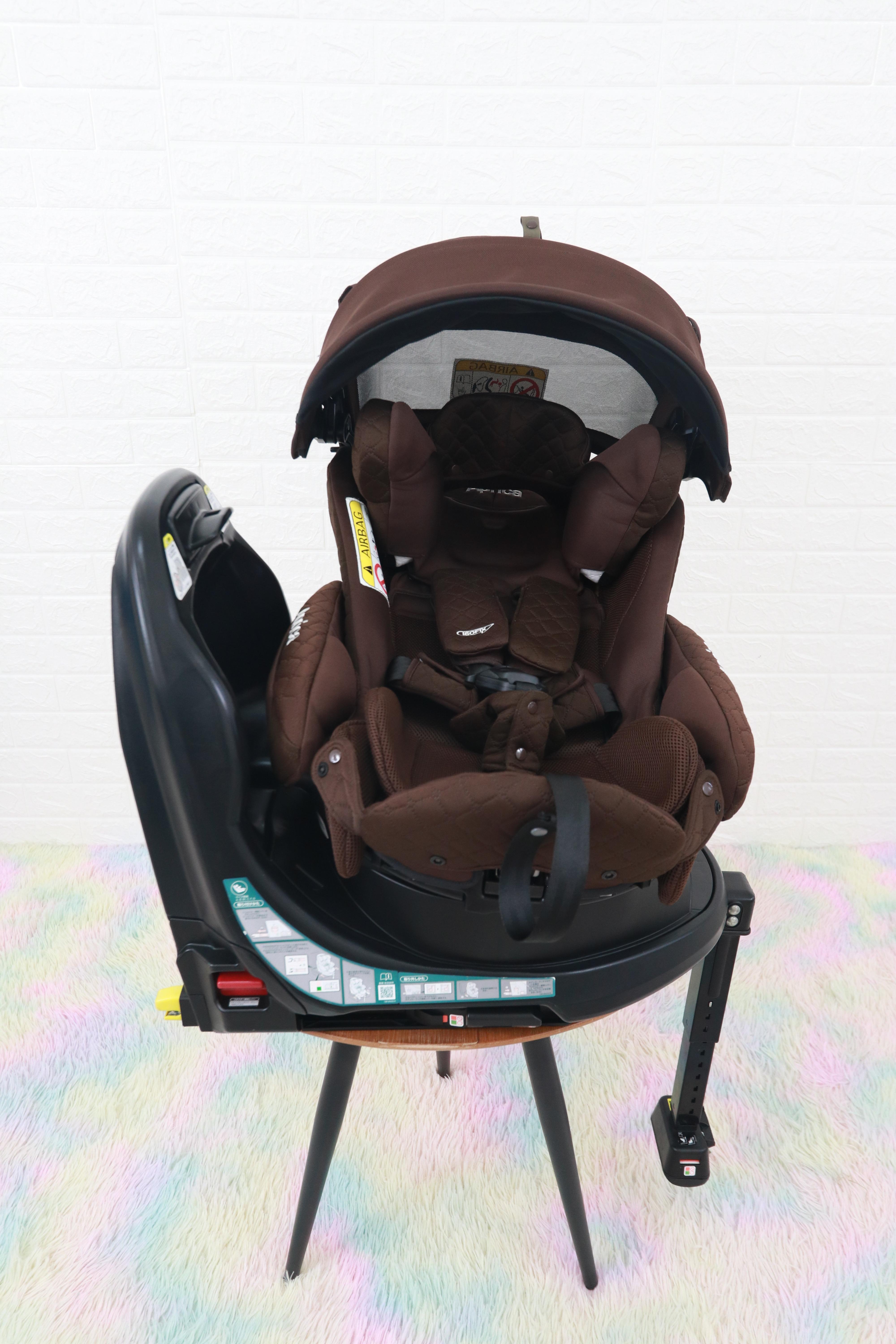 คาร์ซีทมือสอง Aprica Fladea Grow DX (Isofix) สีน้ำตาล