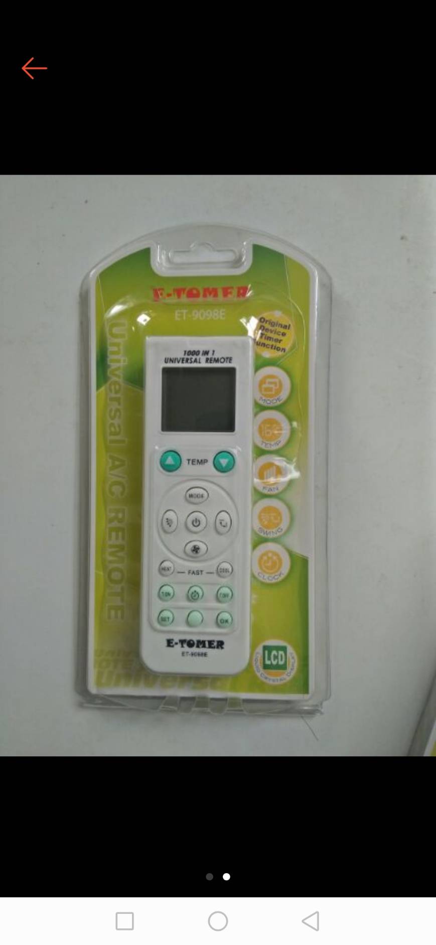 0000085 รีโมทรวม รุ่น ET-9098E “รีโมทแอร์ครอบจักรวาล”