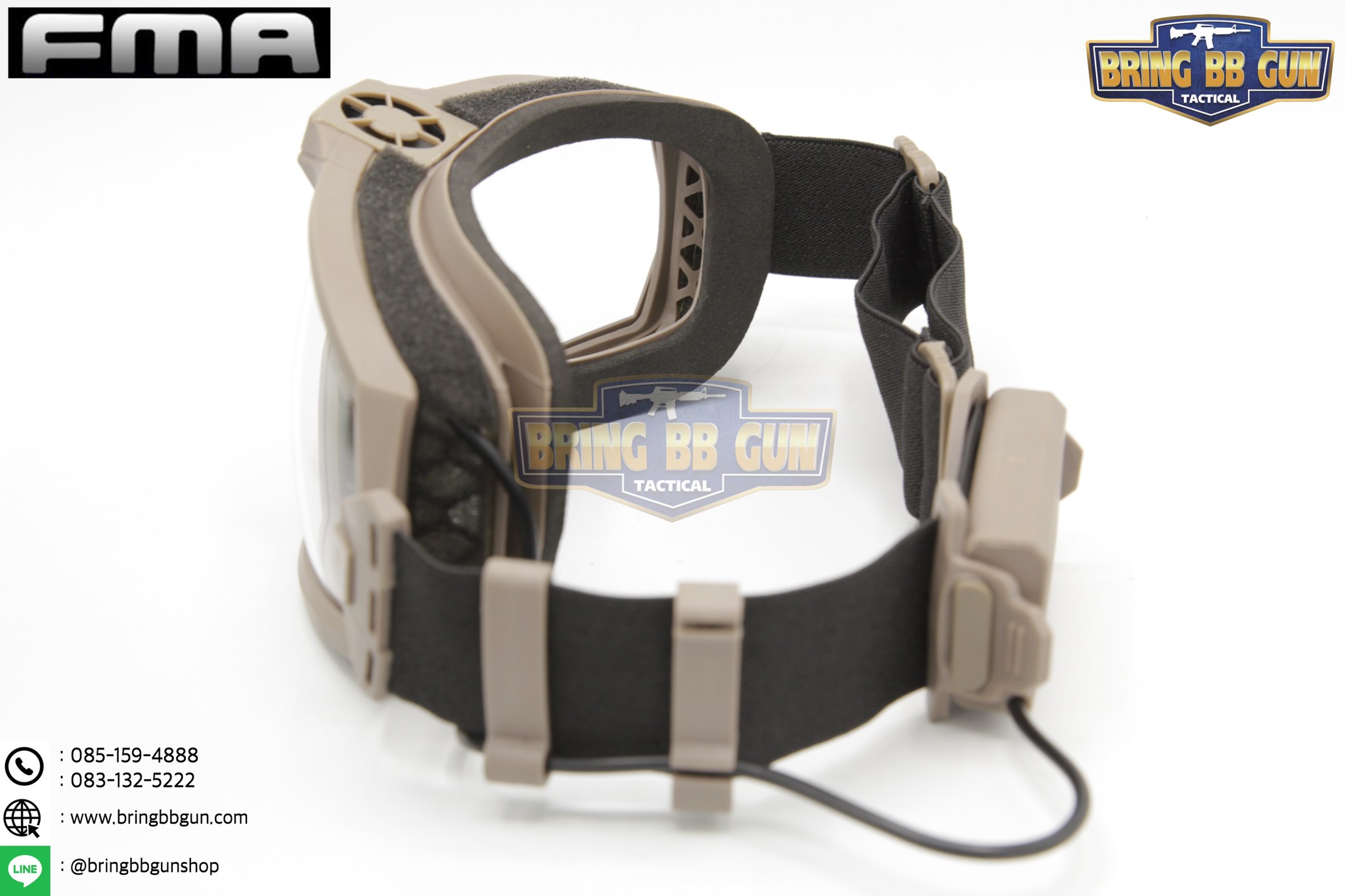 แว่นตากันลมรุ่นมีพัดลม ยี่ห้อ FMA (Regulator Updated version with Fan Goggle）