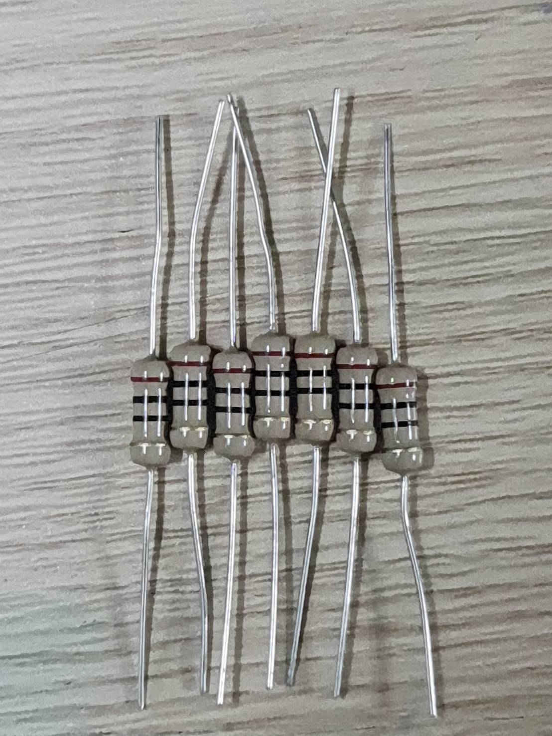 0000846 R 20 โอม 1 W 5% R Resistor ตัวต้านทาน 20 ชิ้น