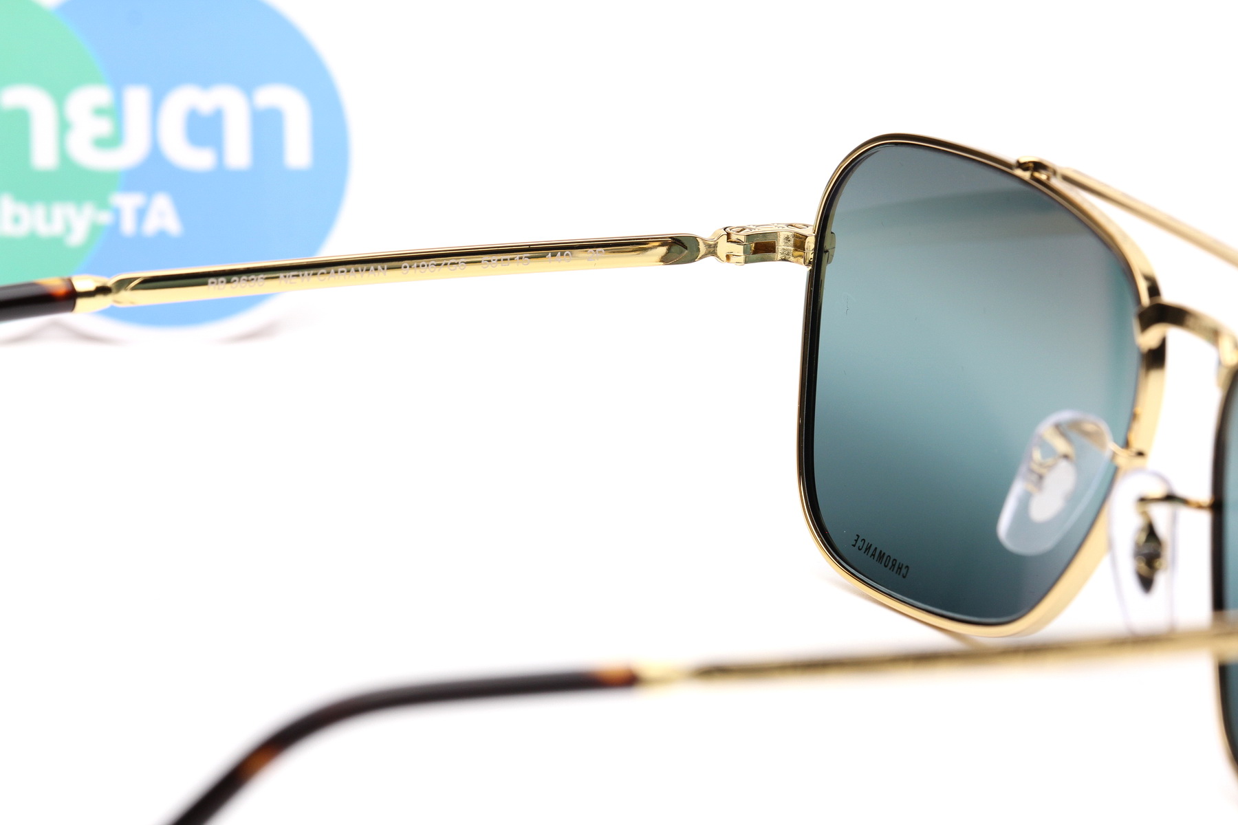 RayBan New Caravan RB3636 9196G6 Chromance Polarized Lens