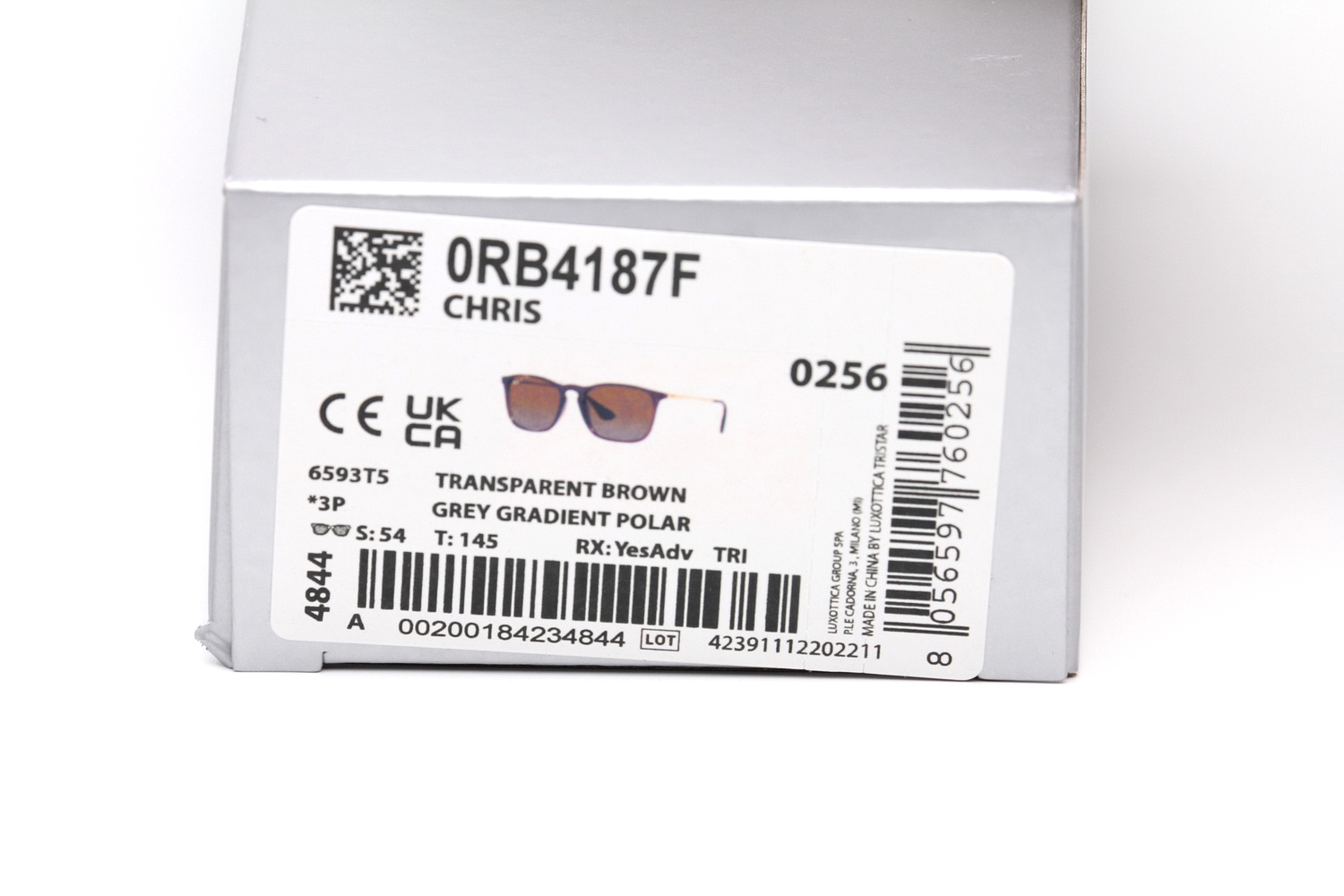 RayBan Chris RB4187F 6593T5 Polarized Lens