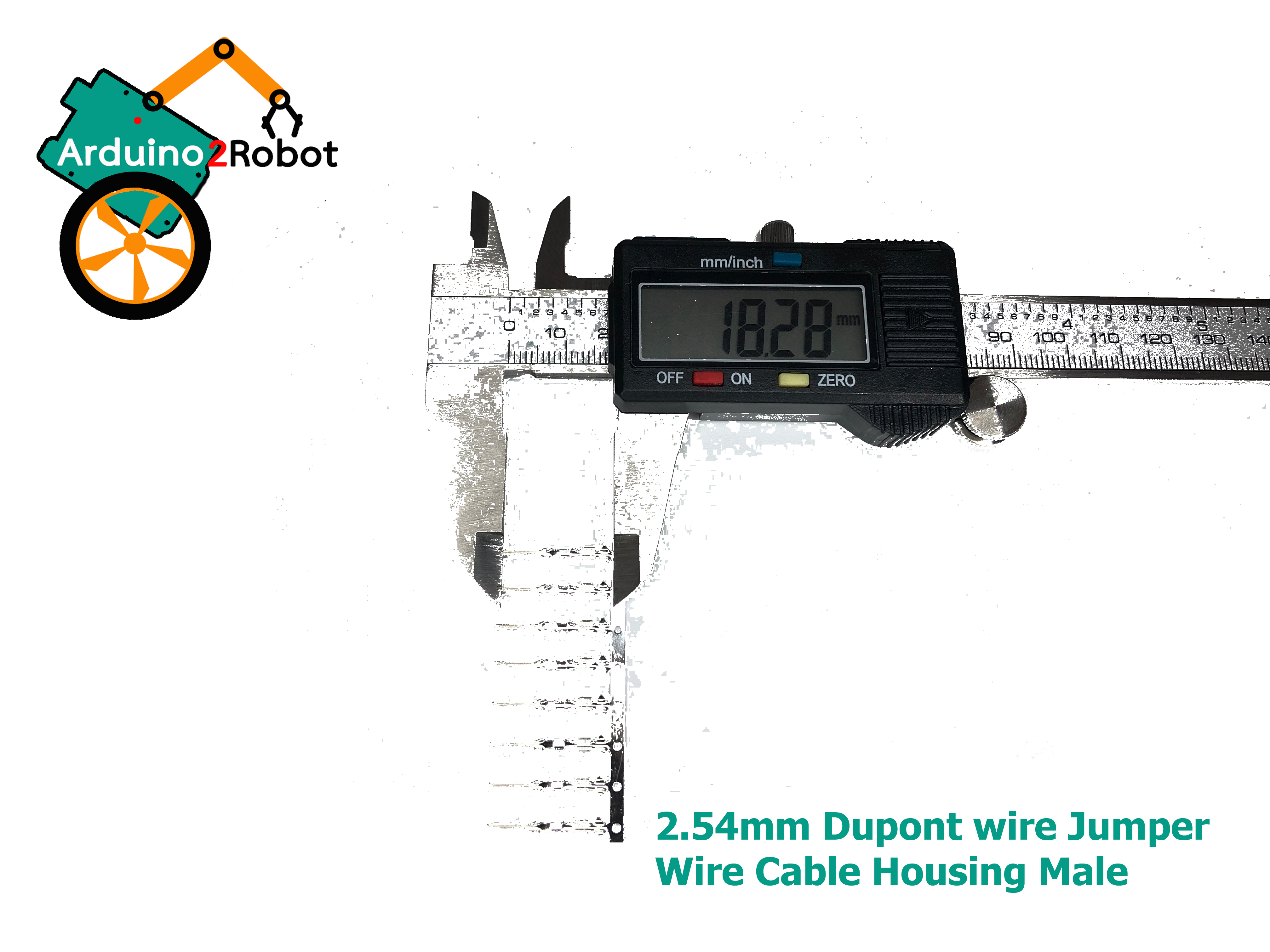 2.54mm Dupont wire Jumper Wire Cable Housing Male Pin Header Connector Terminal (ชุดละ 20 ชิ้น)