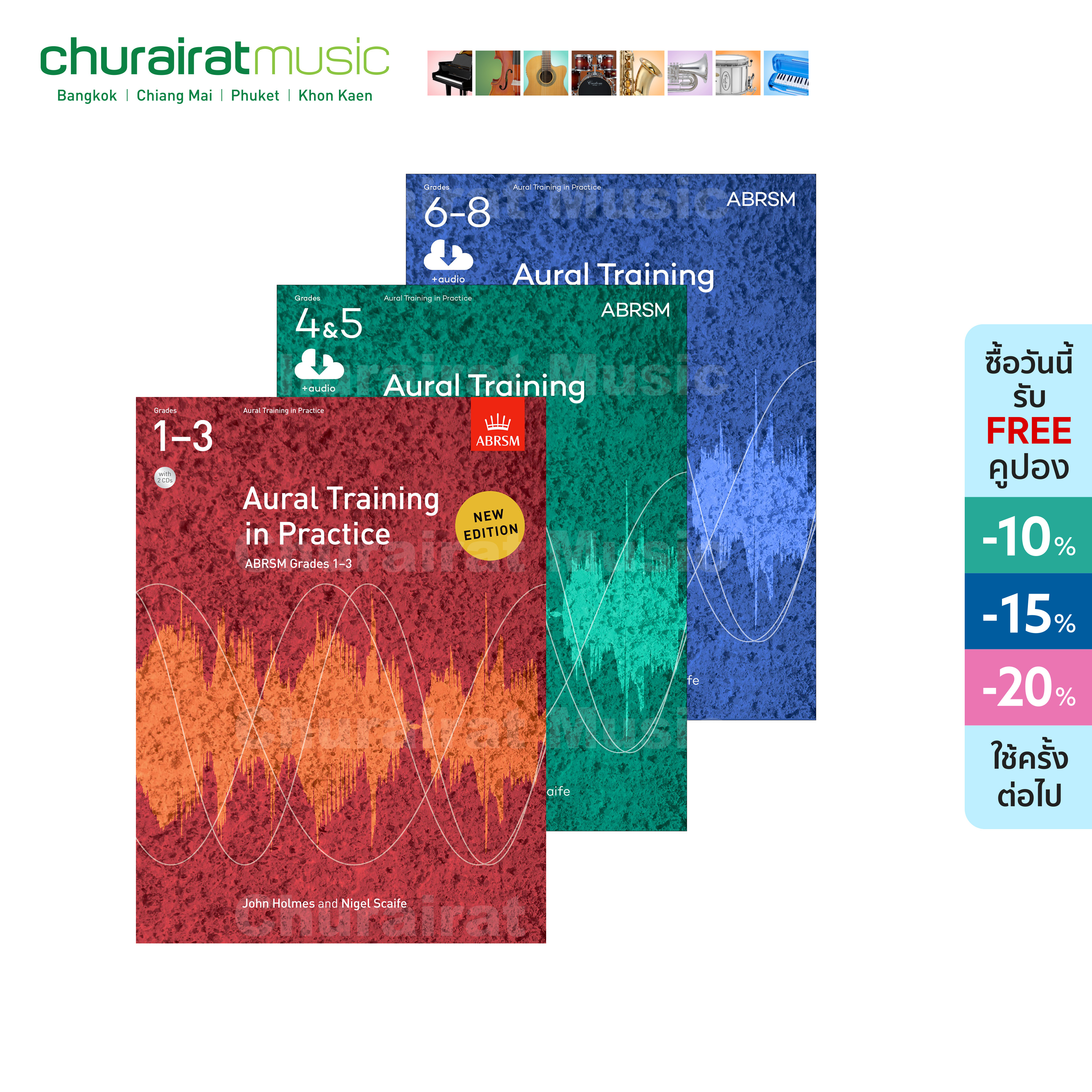 หนังสือเปียโน ABRSM Aural Training in Practice