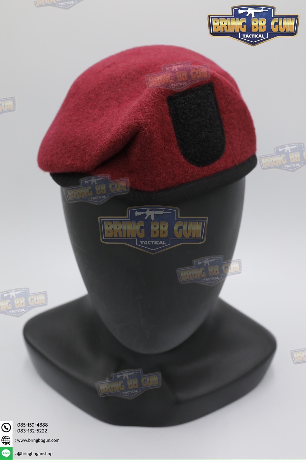 หมวกเบเร่ต์จัดทรง ยี่ห้อ ai รุ่น Fighter（หน้าหมวกใหญ่)