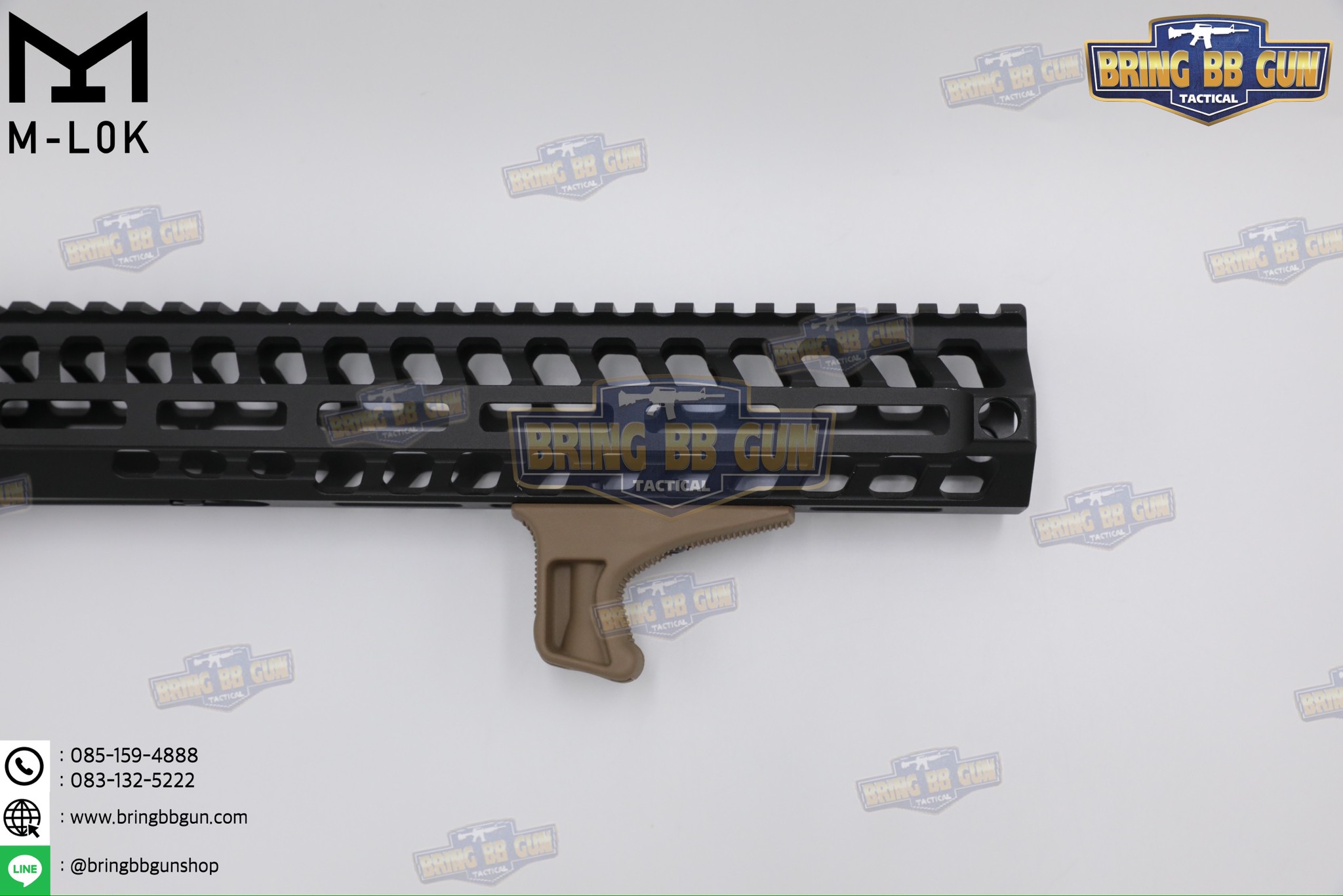 กริ๊ปมือหน้า BCM KAG (Angled Foregrip) (Kinesthetic Angled Grip) (ใช้ได้กับชุดหน้าระบบราง M-Lok เท่านั้น)