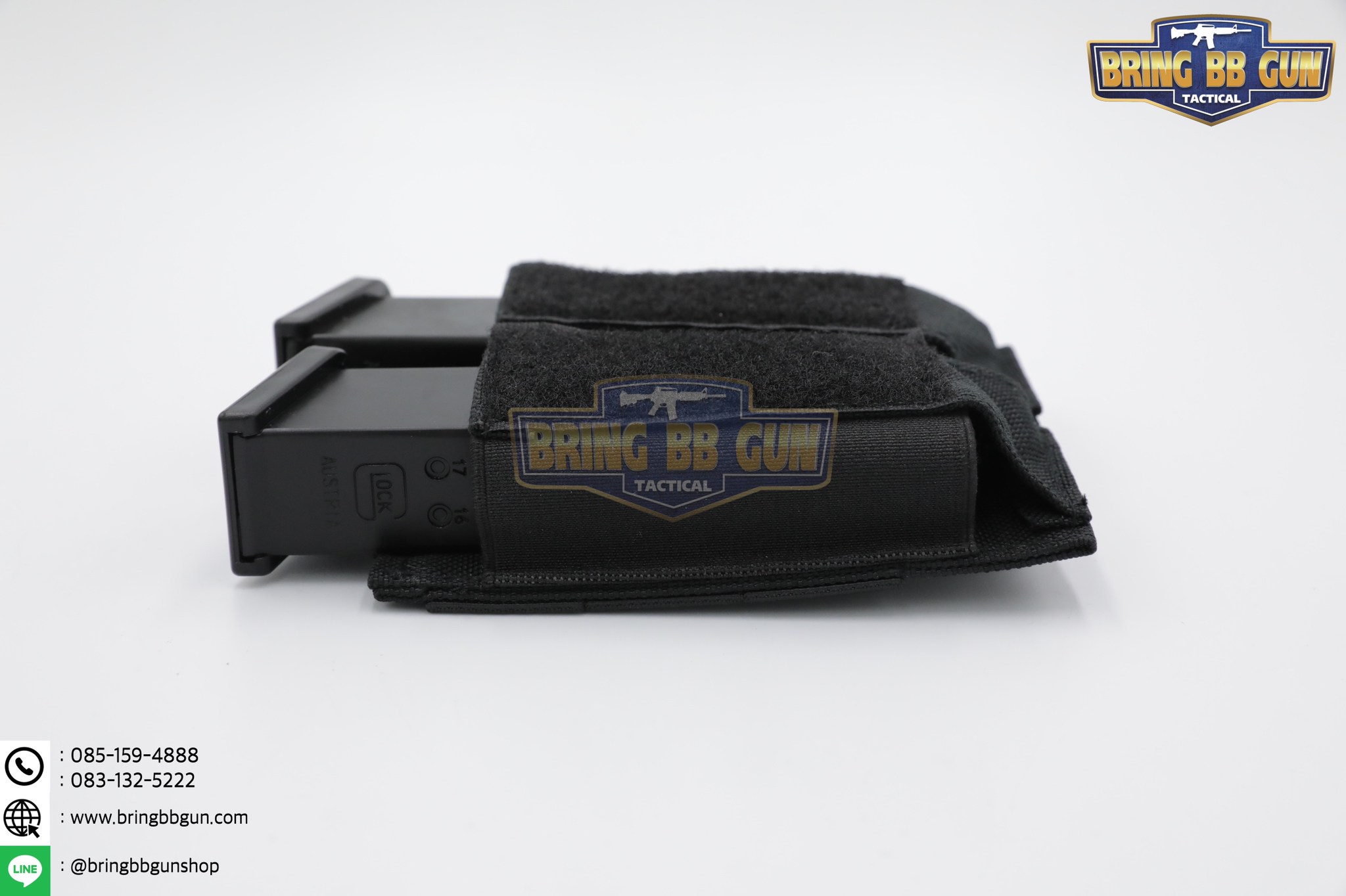 เพ้าเเม็กกาซีนปืนสั้นคู่แบบผ้า M5 (ซองแม็กกาซีนคู่แบบผ้า M5)