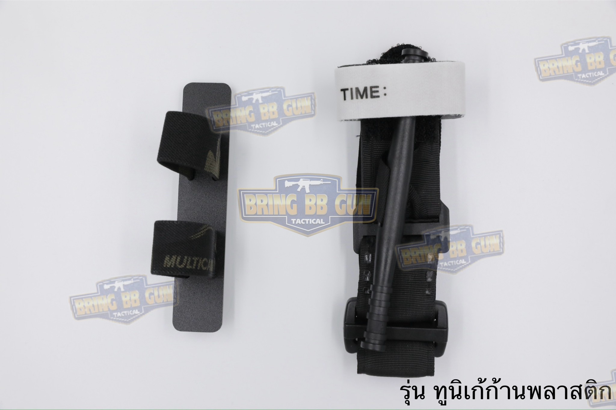 สายรัดเก็บทูนิเก้ แบบMolle ติดเข็มขัดยุทธวิธี/เสื้อเวส ยางยืด(สำหรับเก็บทูนิเก้) แบบMolle ติดเข็มขัดยุทธวิธี/เสื้อเวส สายรัดจัดเก็บอุปกรณ์ทูนิเก้ แบบMolle (Belt Mounted Elastic Tourniquet) (Elastic TQ Holder) (Tourniquet Holder)