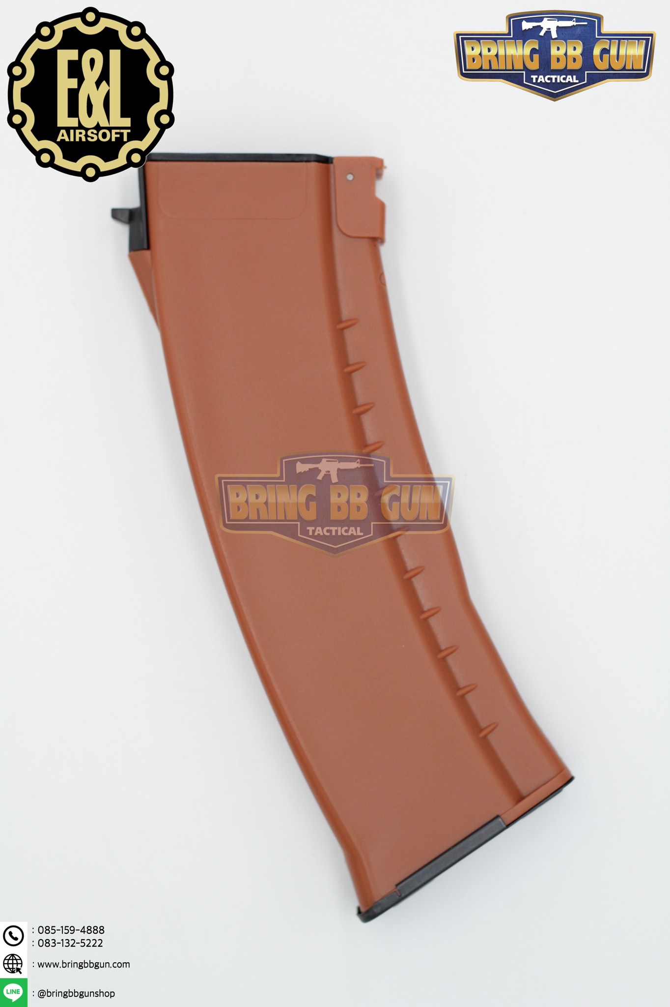 แม็กกาซีน AK74 ยี่ห้อ E&L แบบstand(ไม่ต้องปั่น) ทรง บอดี้พลาสติก (AK Mid-cap magazine)