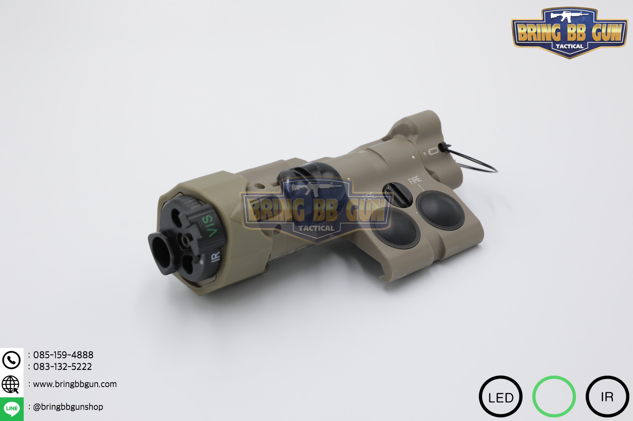 กล่องไฟฉาย+เลเซอร์ชี้เป้า+ไฟฉายIR+เลเซอร์ชี้เป้าIR (อุปกรณ์เล็งช่วยส่องสว่าง) B.E. Meyer รุ่น MAWL-C1+