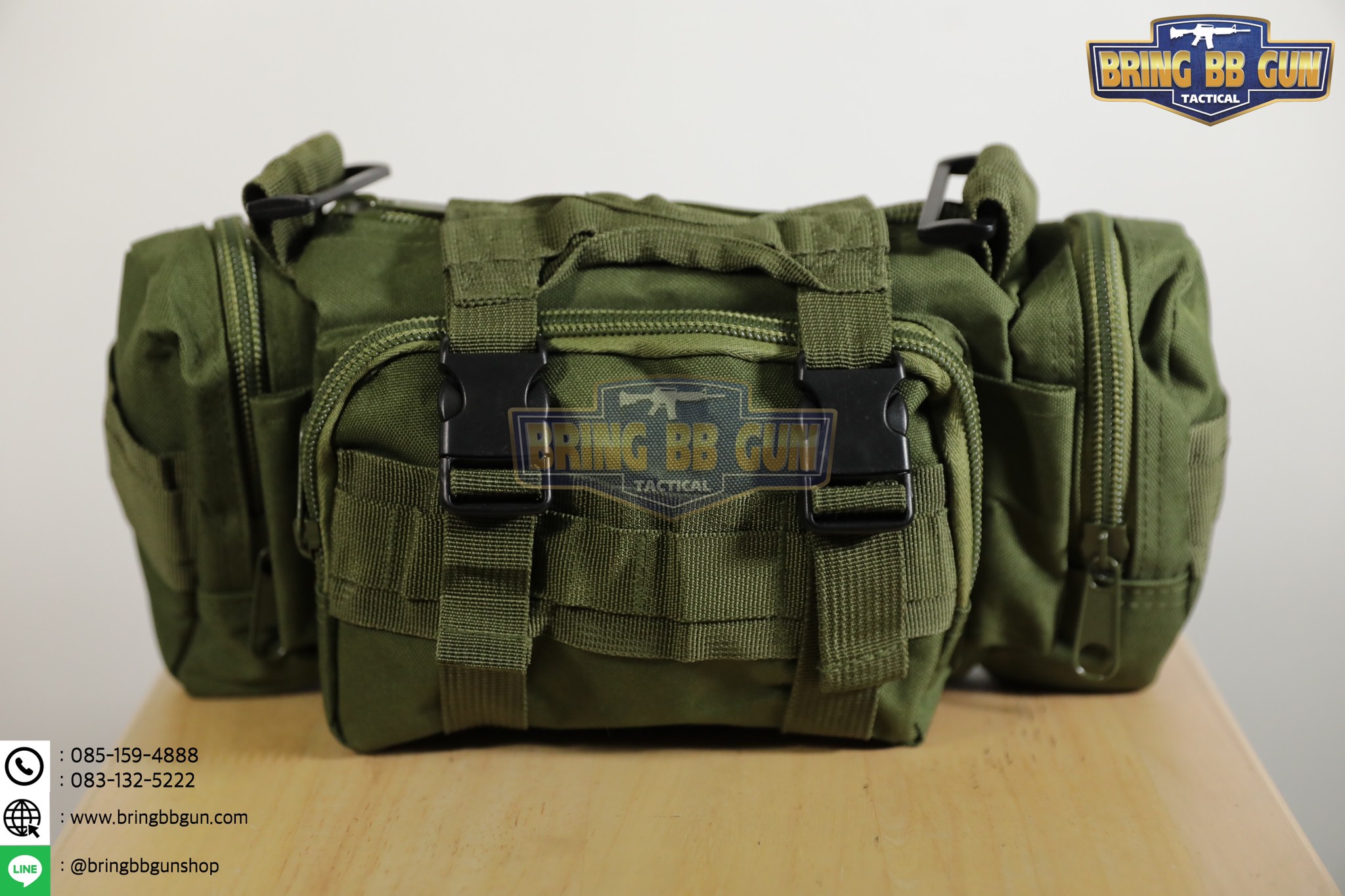 กระเป๋าสะพายข้าง+คาดเอว รุ่น กระเพาะหมูเล็ก