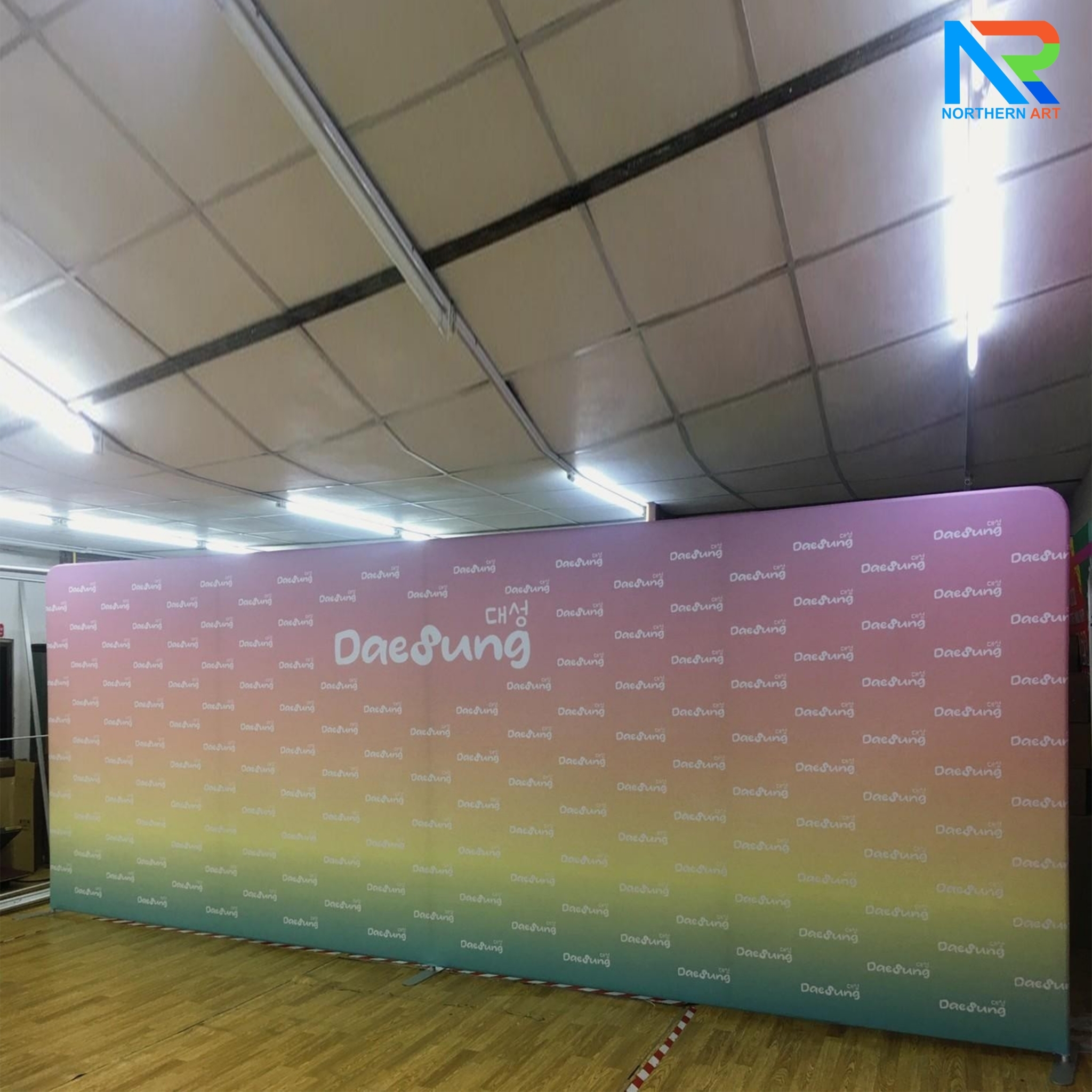 แบคดรอบผ้า Fabric Backdrop รุ่นตรง ขนาด (H)200 x (W)120-1000 cm. โครงอะลูมิเนียม ถอดประกอบได้ แถมฟรี! กระเป๋าใส่อุปกรณ์ 1 ใบ