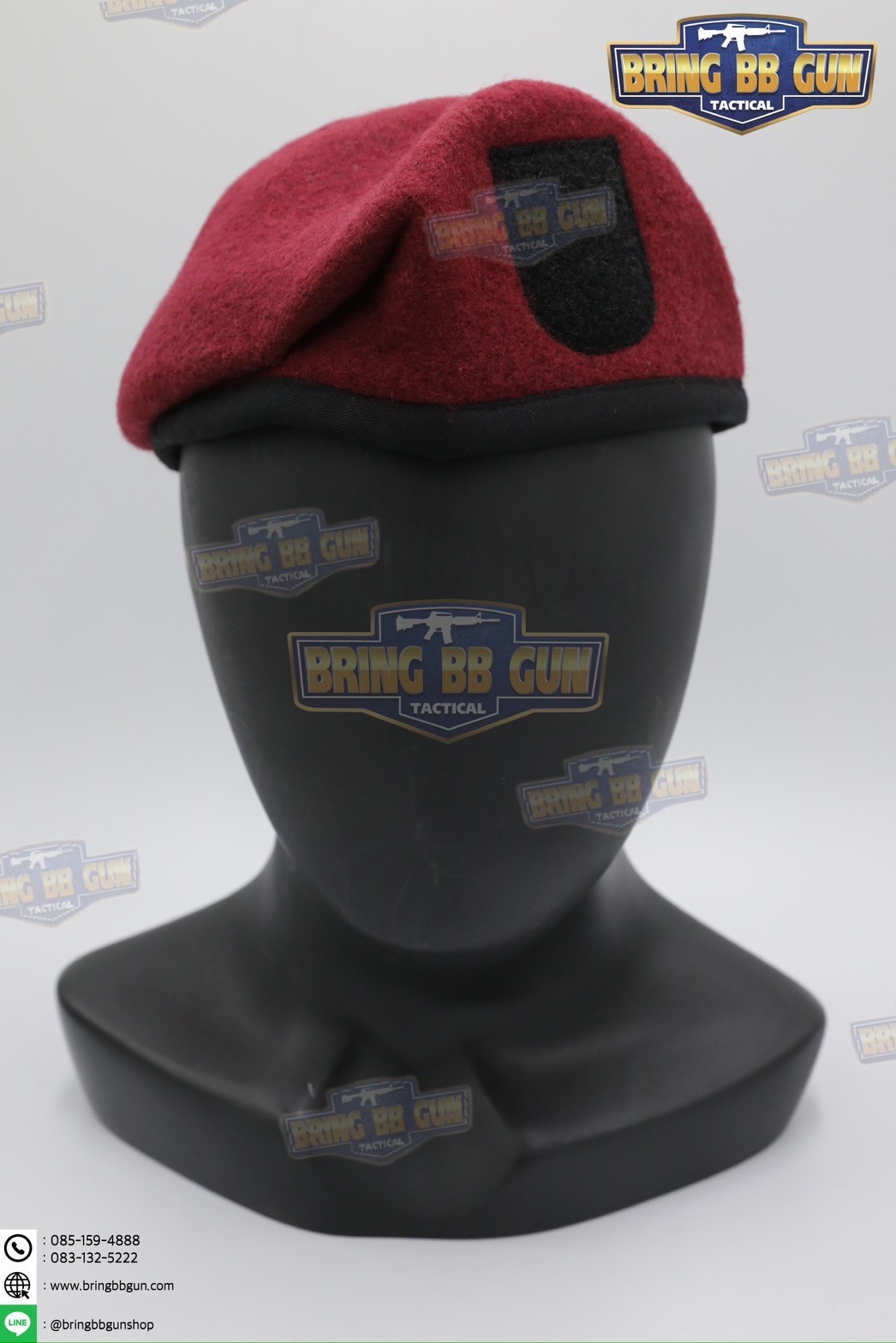 หมวกเบเร่ต์จัดทรง ยี่ห้อ ai รุ่น Fighter（หน้าหมวกใหญ่)