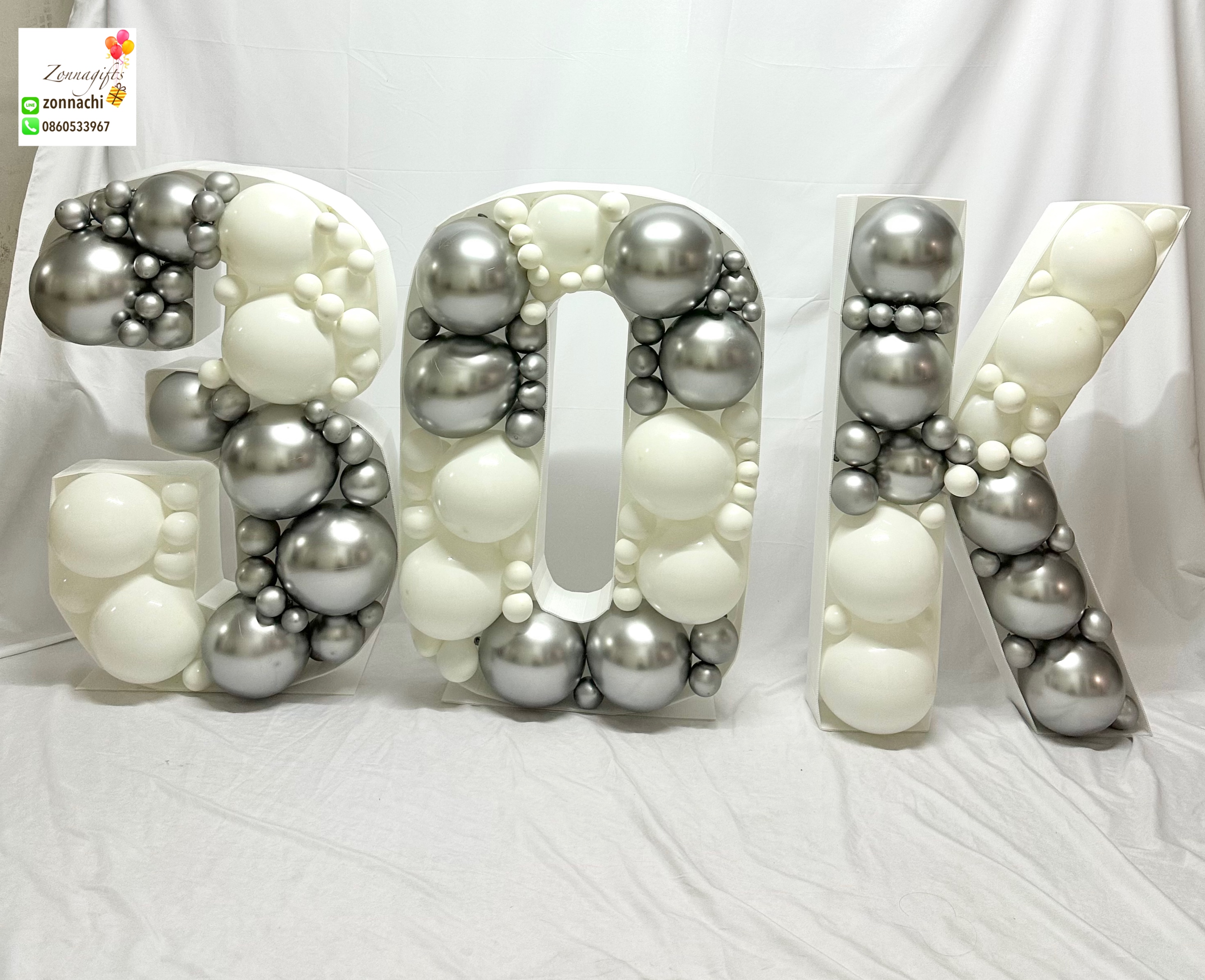 Mosaic letter balloon 90cm