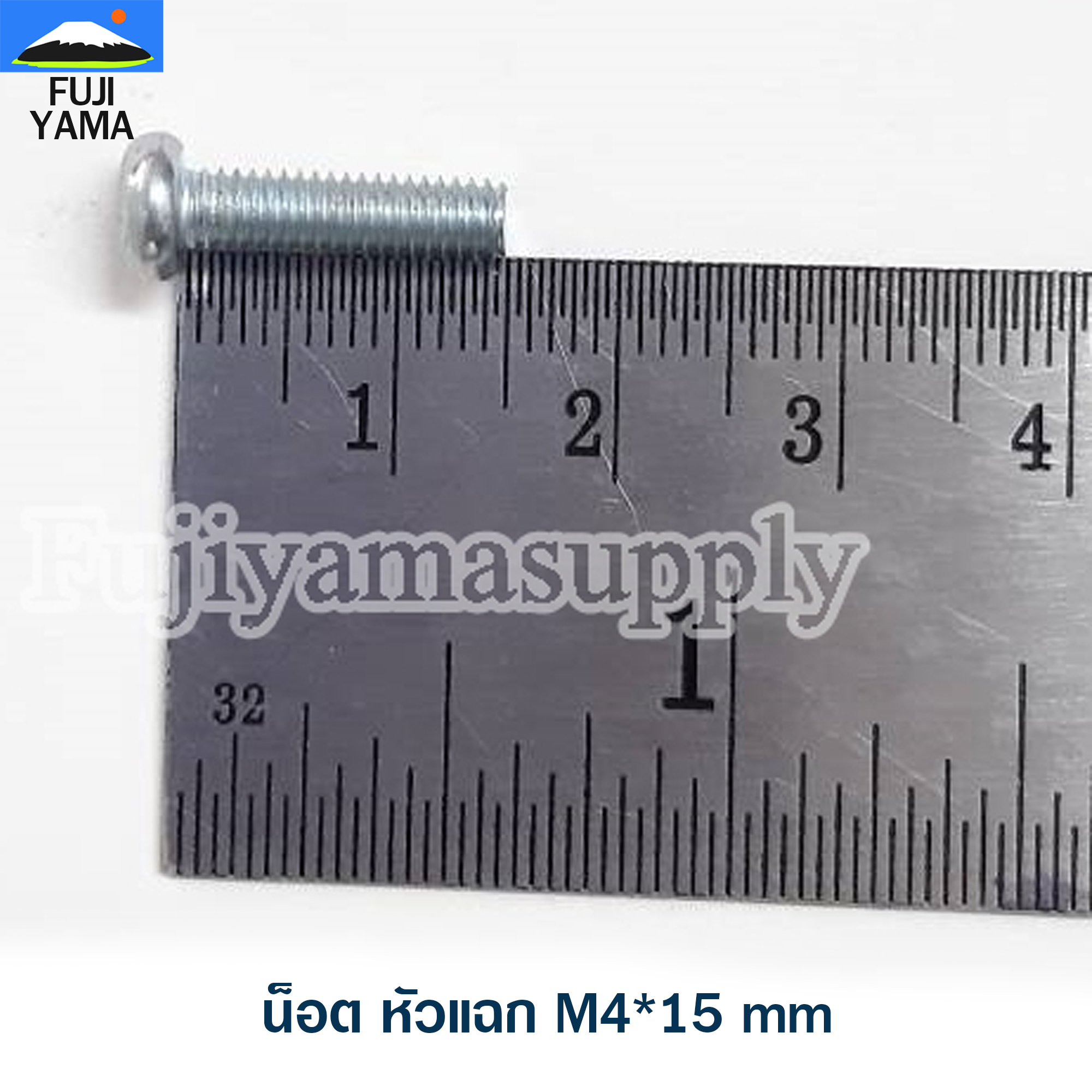 น็อต หัวแฉก M4*15 mm