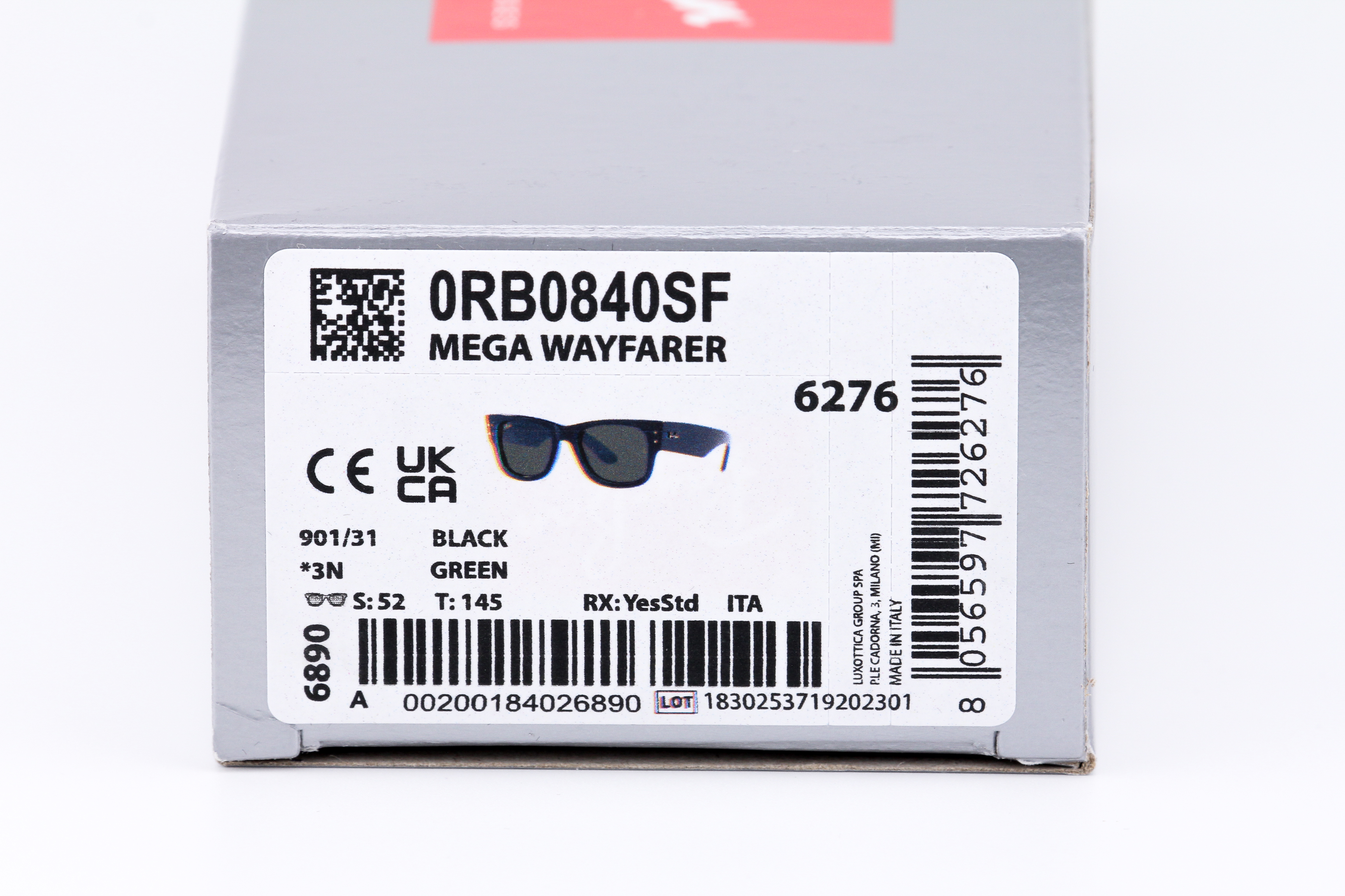 RayBan Mega Wayfarer RB0840SF 901/31