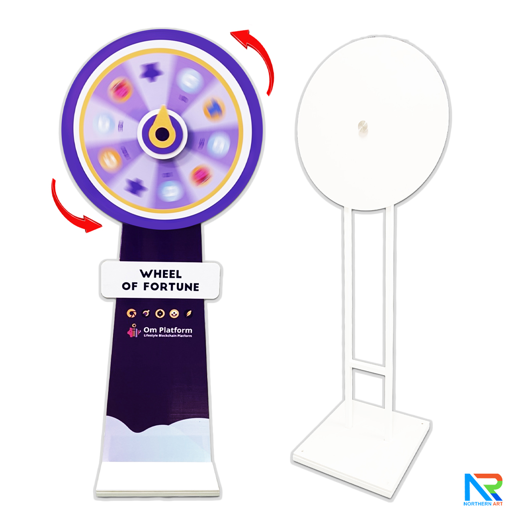 เช่าเกมส์วงล้อตั้งพื้น รุ่นเหล็ก ขนาดวงล้อ 80 ซม. ถอดประกอบได้