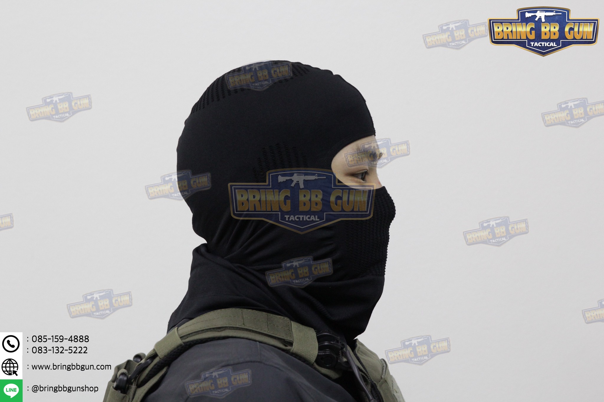 โม่ง ทรง NB Tactical (ไอ้โม่ง) (โม่งเปิดแค่ตา) (Balaclava V.2)
