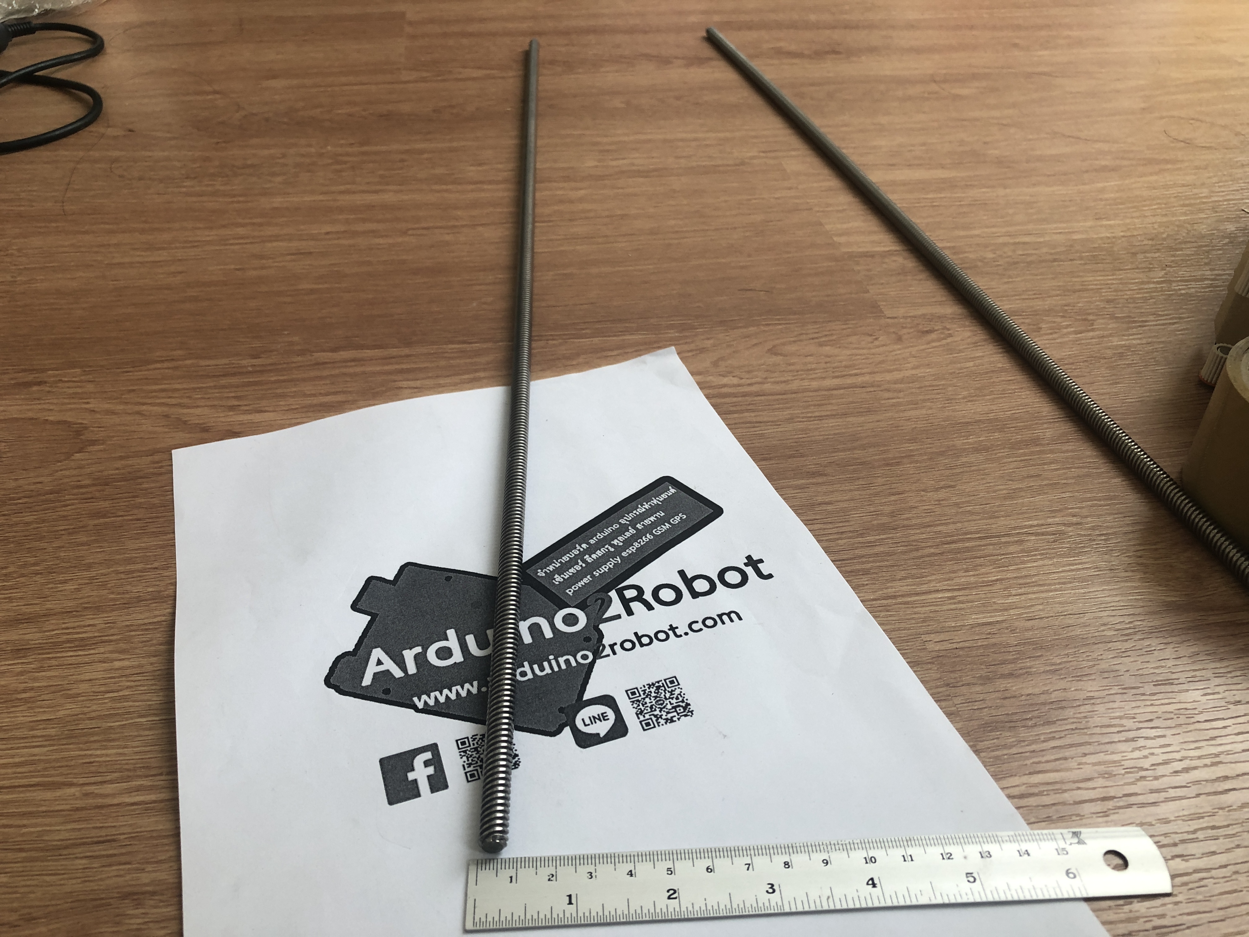 Lead Screw D = 8mm Length 700mm and Copper Nut (Pitch=2mm, Lead=8mm)