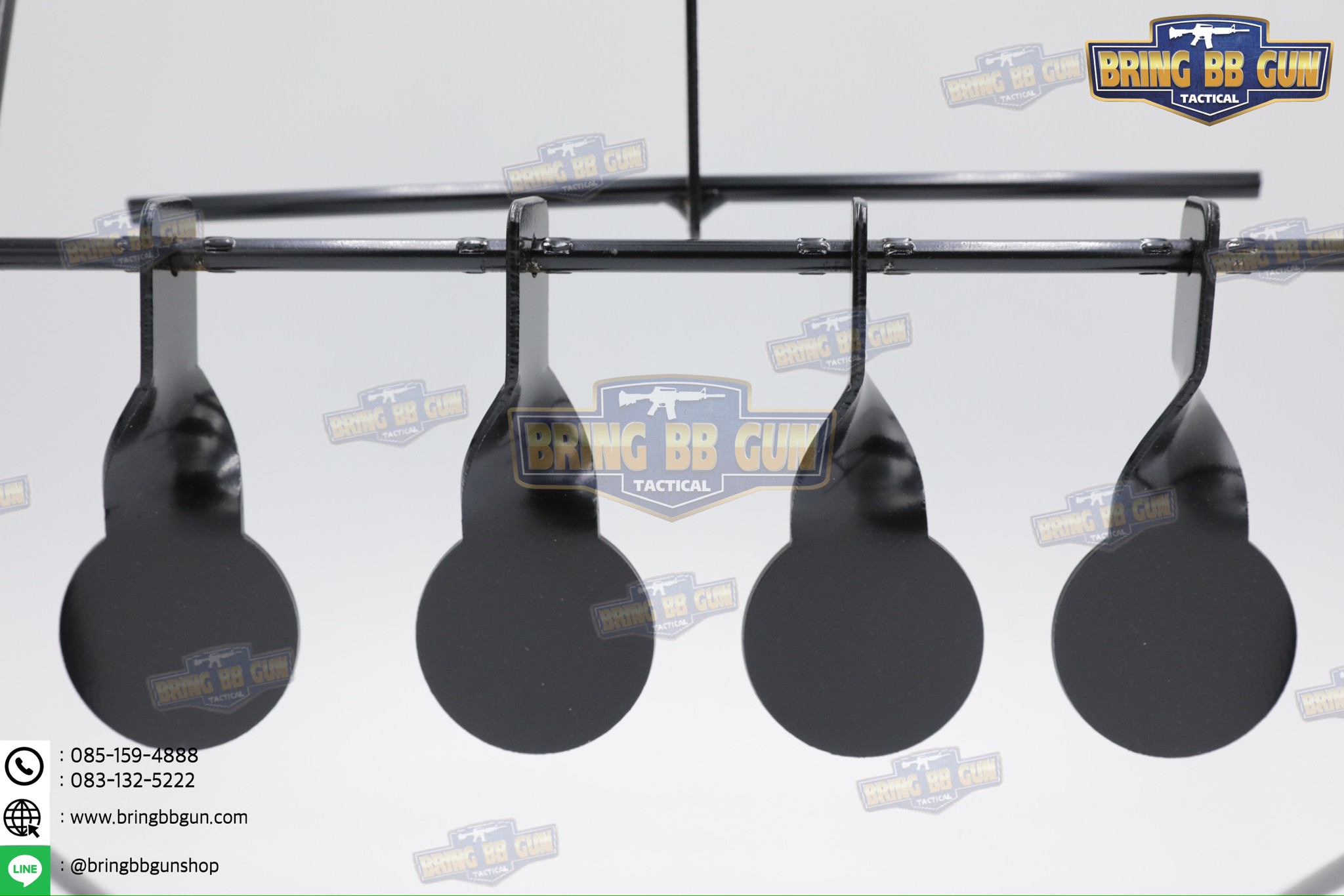 เป้าเพลทเหล็กสำหรับฝึกซ้อมยิงปืนบีบีกัน รุ่น B04 (เป้าซ้อมแบบพับเก็บได้)