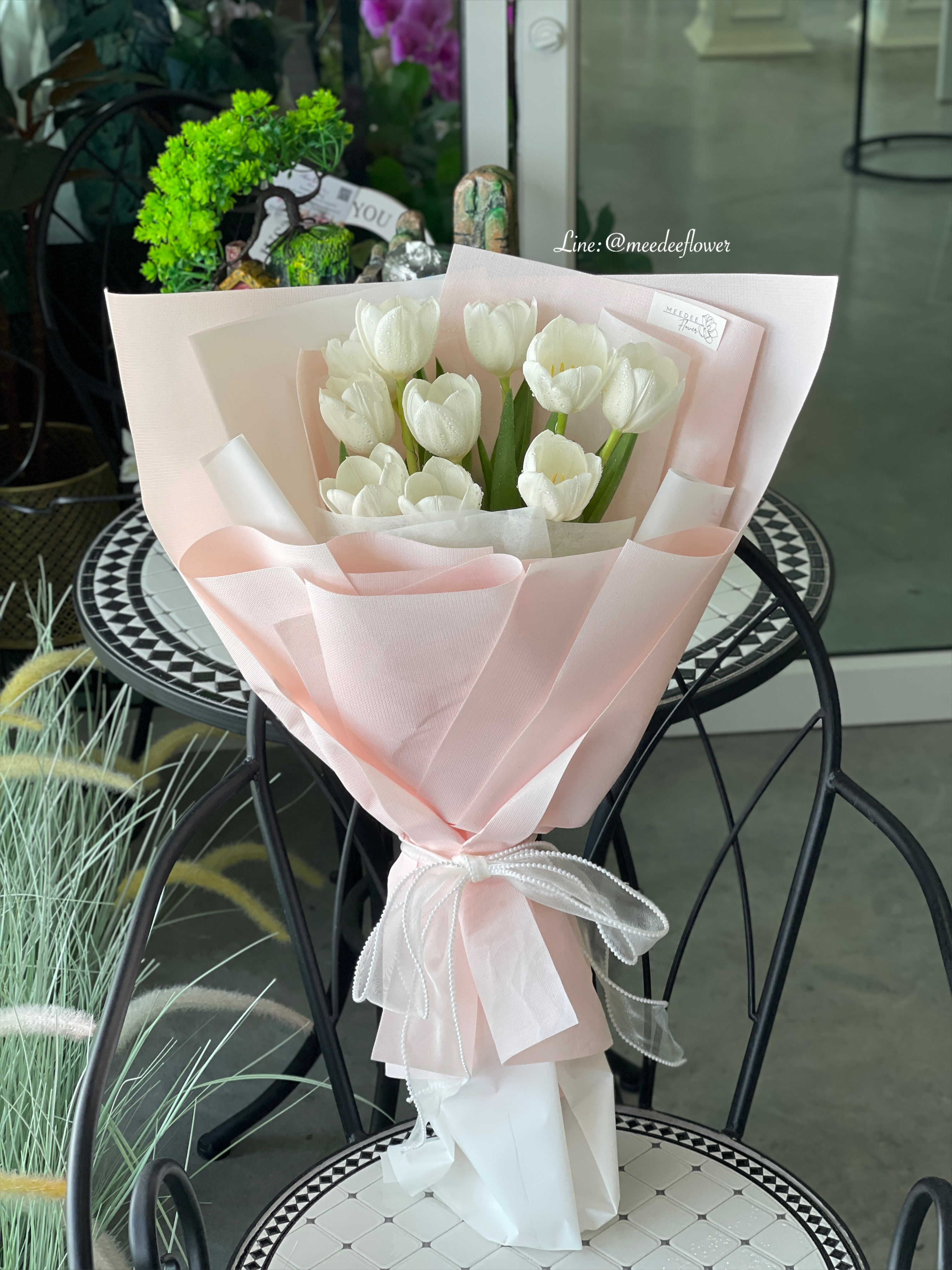 ช่อดอกทิวลิป ช่อดอกไม้สด