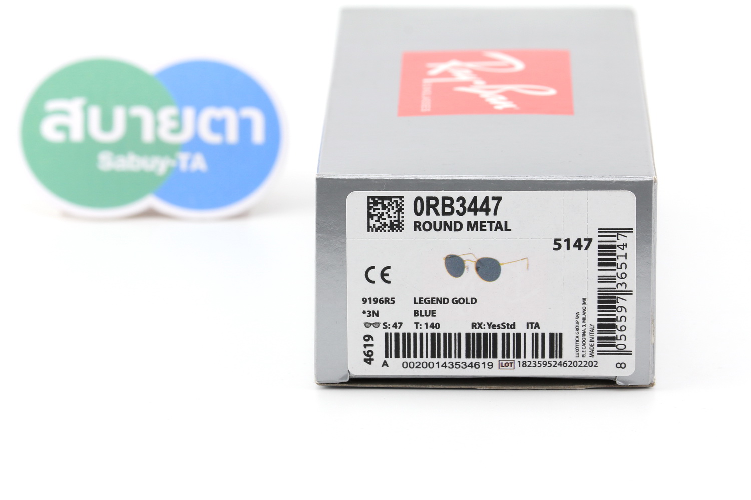 RayBan Round Metal RB3447 9196R5 Legend Gold