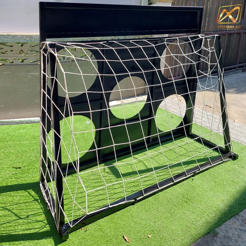 เช่าเกมส์ฟุตบอล เกมส์เตะบอล เกมส์อีเว้นท์ เกมส์FOOTBALL ขนาด (W) 150 X (H) 100 ซม.พร้อมงานพิมพ์สติ๊กเกอร์ และลูกฟุตบอล 5 ลูก