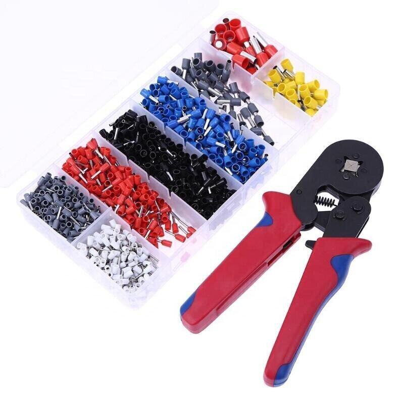 คีมย้ำหางปลา HSC8 6-4A + ชุด Terminal Kit 800 pcs คีมตัดสายไฟ700/800/1020/1200สาย | HSC8-6-4A | OL-PL-HSC8-6-4A